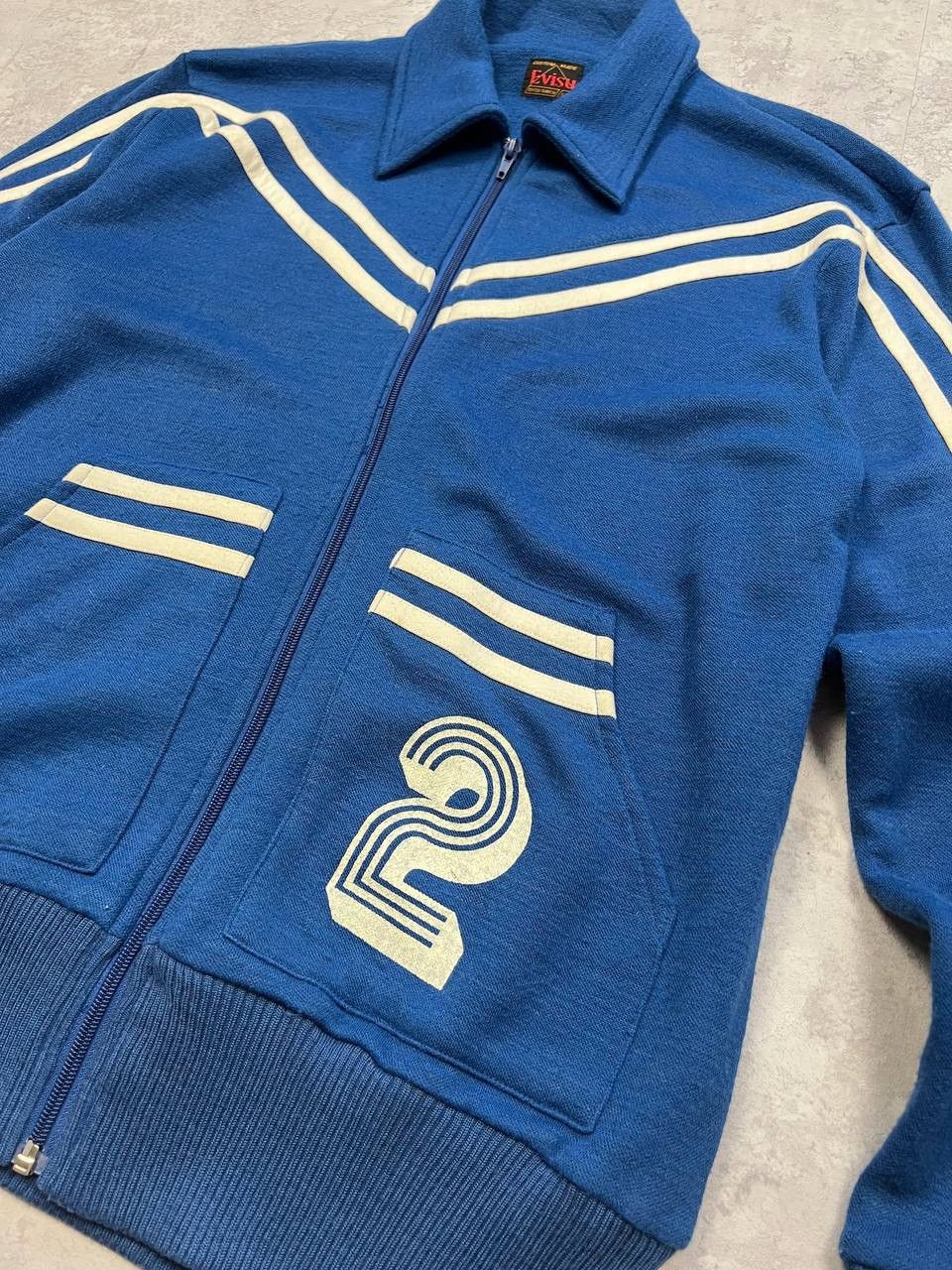 Evisu Vintage Evisu Zip Sweater Big Logo Size US XL / EU 56 / 4 - 5 Thumbnail