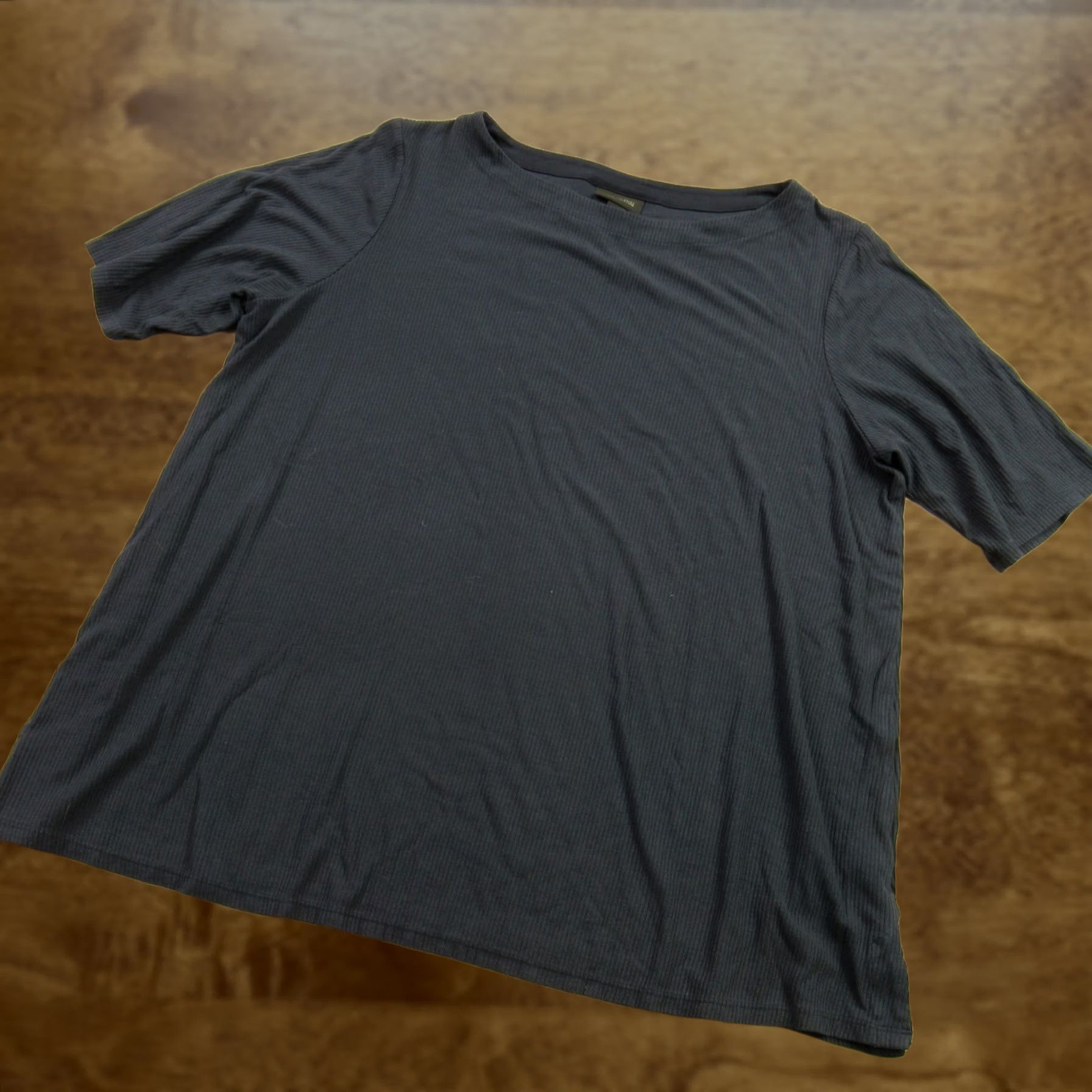 J. Jill J Jill Shirt Womens XL Blue Short Sleeve Casual Crew Neck Lightweight Size XL / US 12-14 / IT 48-50 - 1 Thumbnail