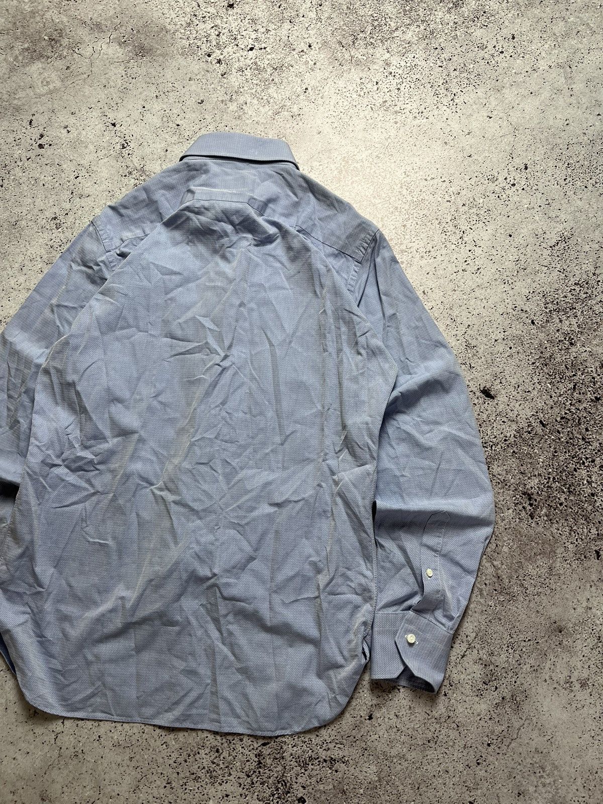 Ermenegildo Zegna 👔🐉Ermenegildo Zegna Shirt Stripped Linen Shirt Size US M / EU 48-50 / 2 - 7 Thumbnail