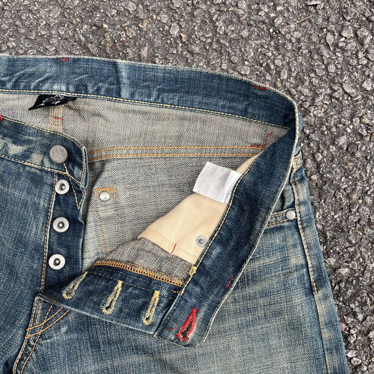 Japanese Brand Japanese Selvedge Denim Rusty Distressed Red Line Jeans Size US 34 / EU 50 - 10 Thumbnail