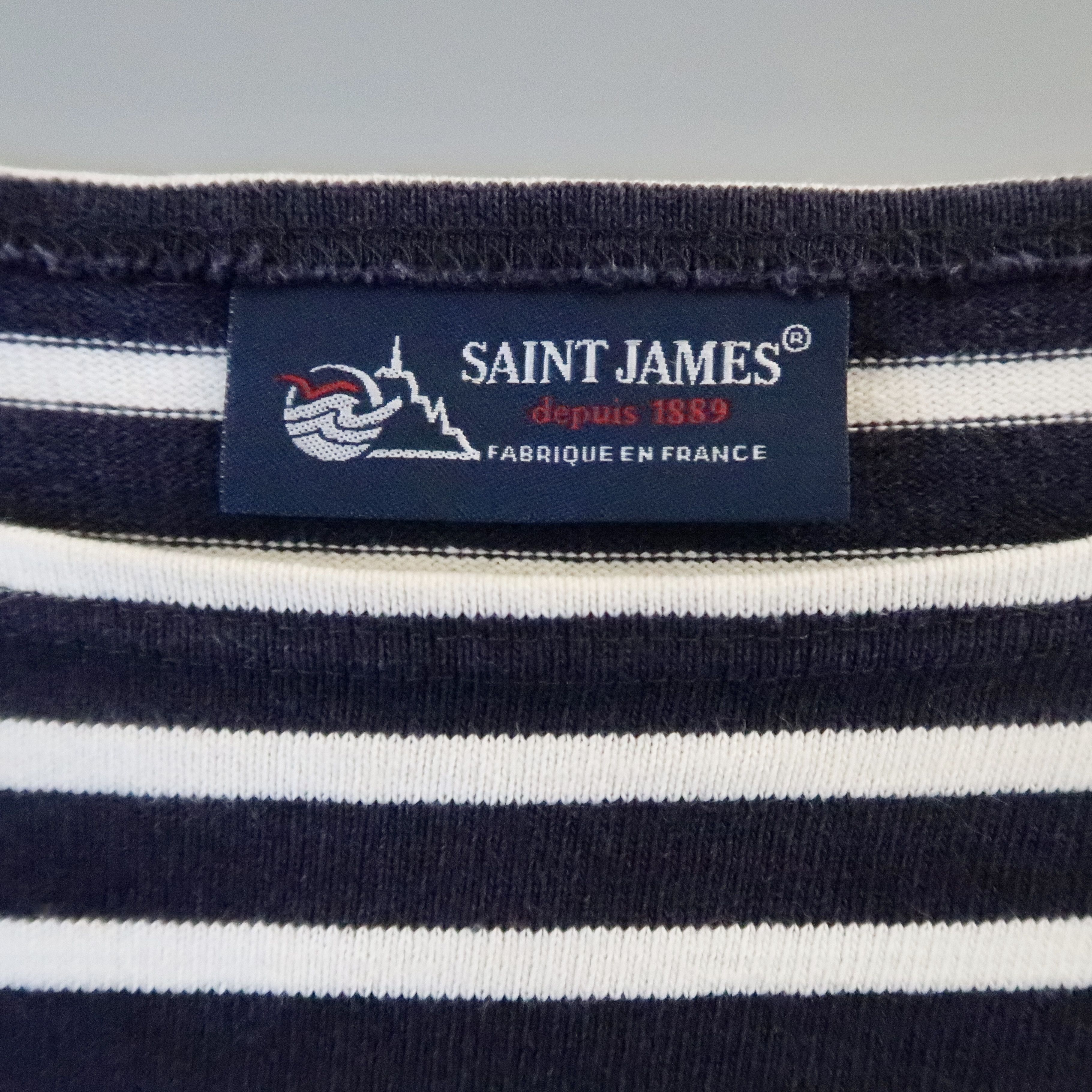 Saint James SAINT JAMES heavyweight cotton striped breton shirt, 3.5 Size US S / EU 44-46 / 1 - 7 Thumbnail