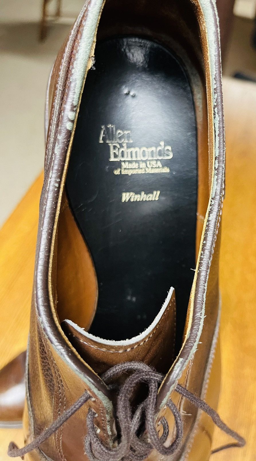 Allen Edmonds Allen Edmonds “Windhall” Men’s Brown Oxfords Dress Shoes Size US 10 / EU 43 - 7 Thumbnail