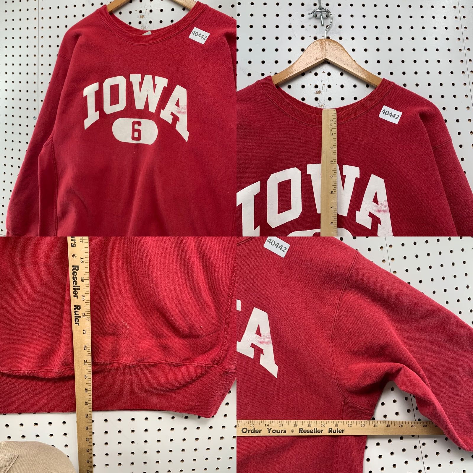 Champion VINTAGE Champion Sweatshirt Men XL Red 90s Reverse Weave Heavyweight Pullover Size US XL / EU 56 / 4 - 9 Thumbnail