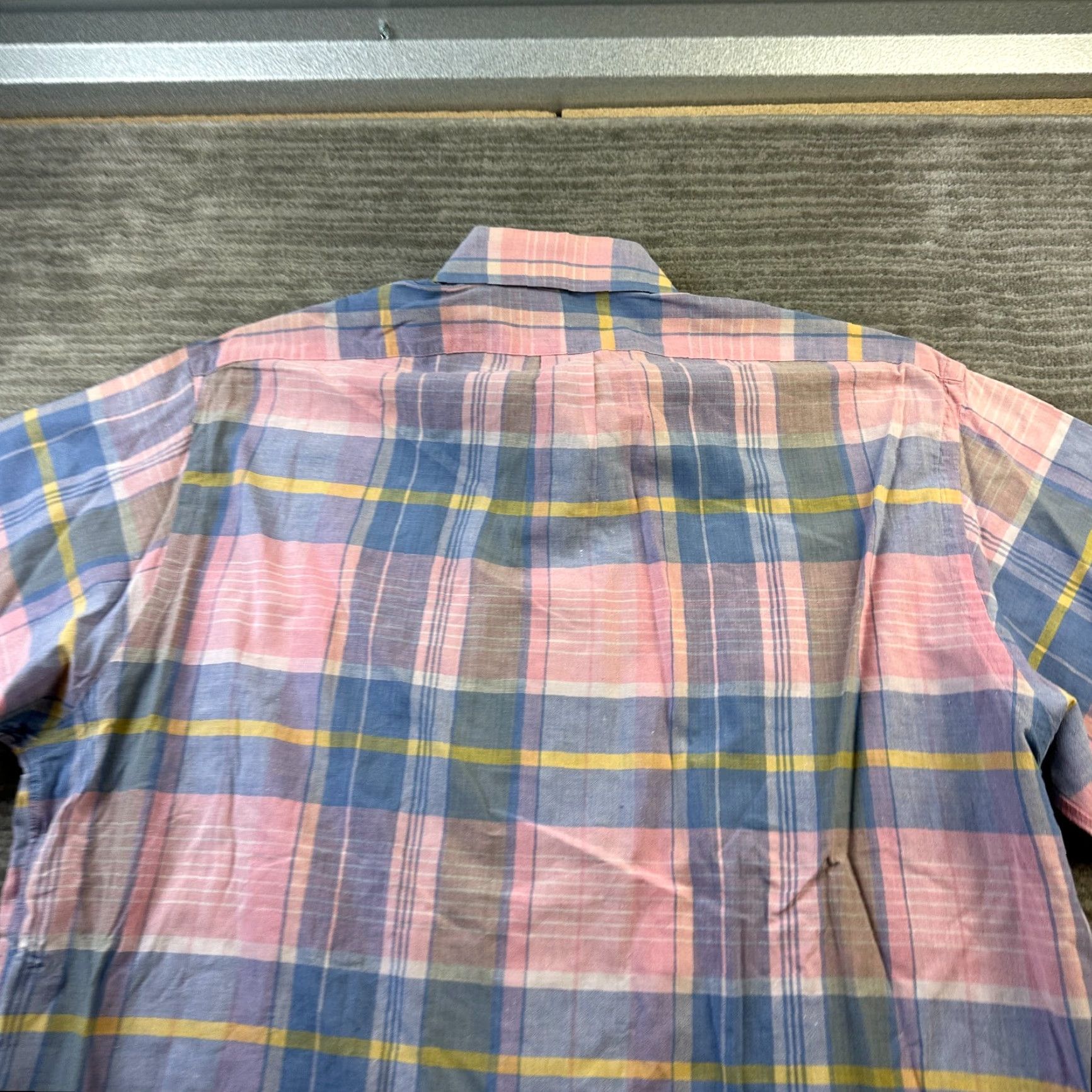 Ralph Lauren Ralph Lauren Shirt Mens Large Pink Plaid Madras Button Up Pony Shirt Size US L / EU 52-54 / 3 - 5 Thumbnail