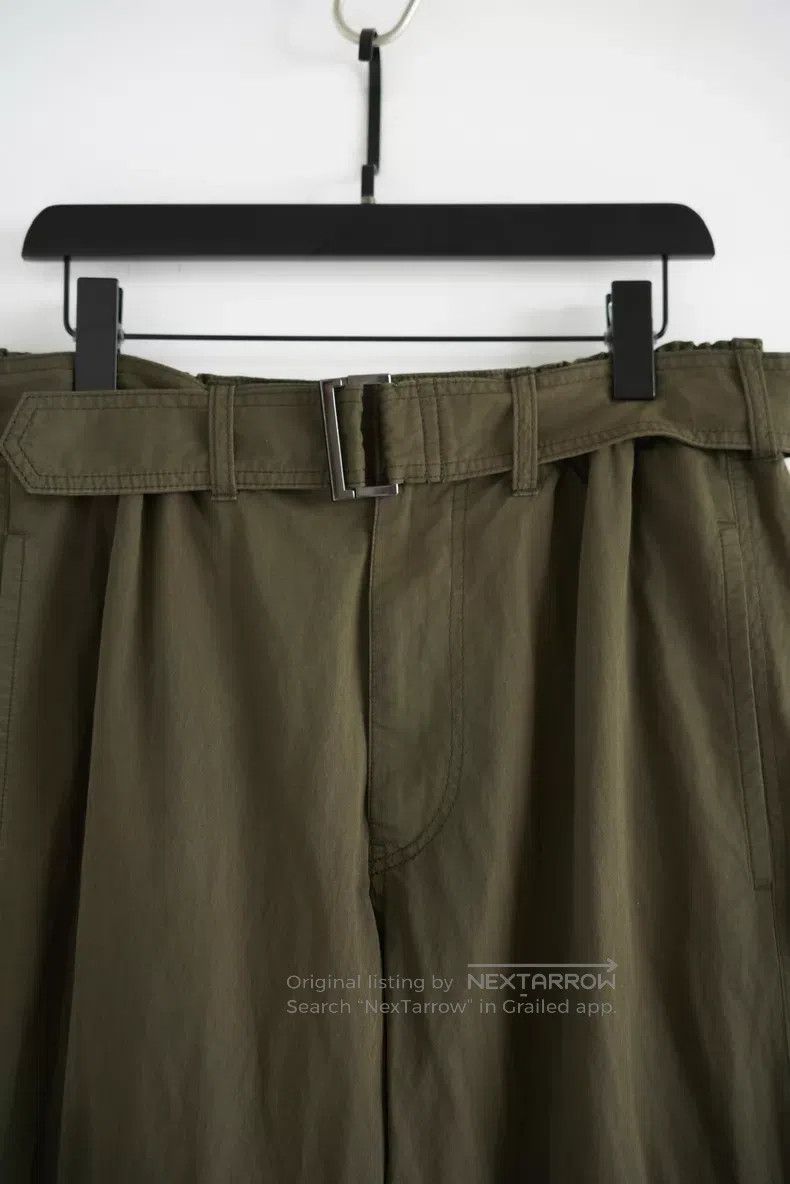 Yohji Yamamoto Yohji Yamamoto size 3 24SS Army Green Belt Straight Leg Pan Size US 30 / EU 46 - 3 Thumbnail