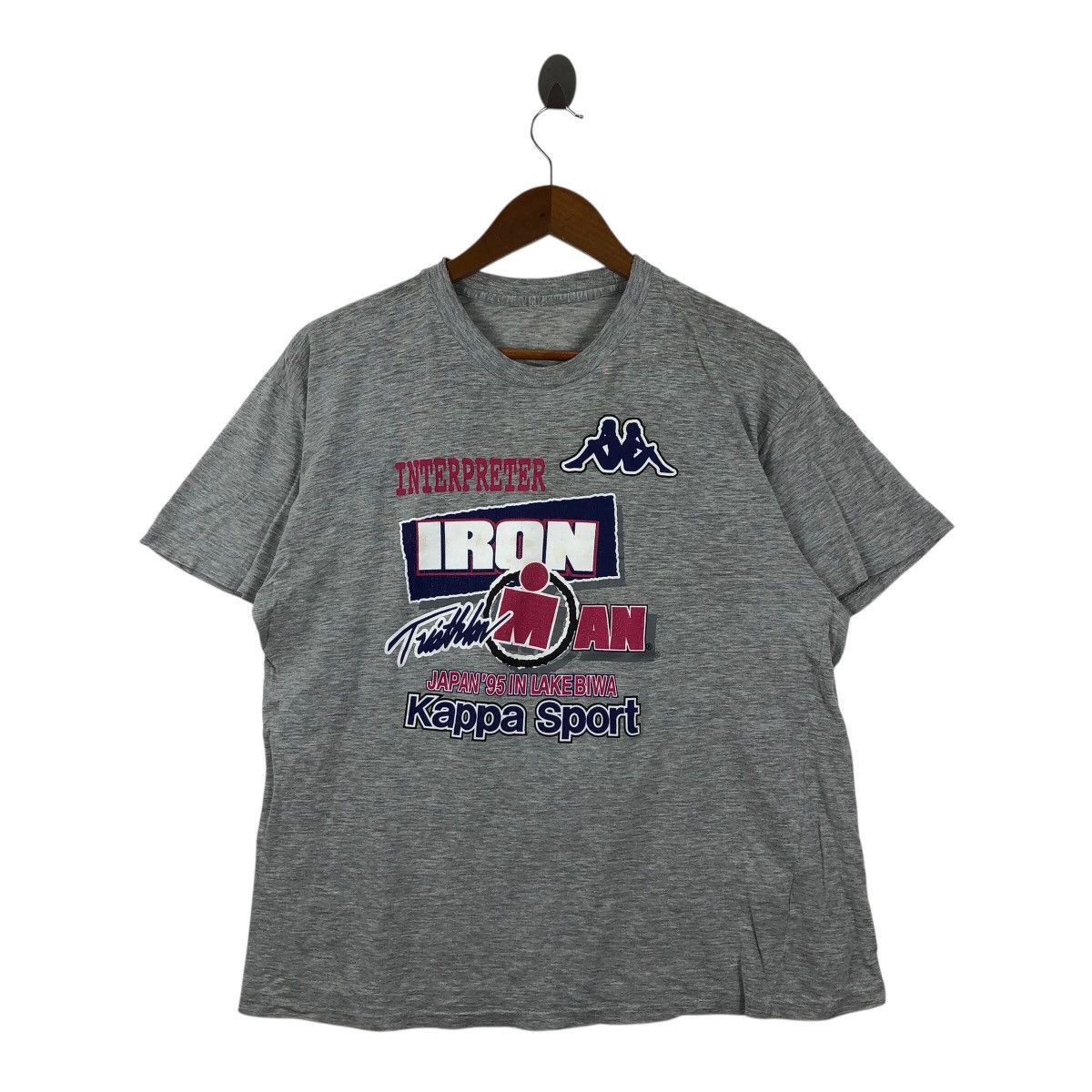 Vintage Vintage 94s Kappa Sport The Ironman Japan Lake Biwa T-Shirt Size US L / EU 52-54 / 3 - 1 Thumbnail
