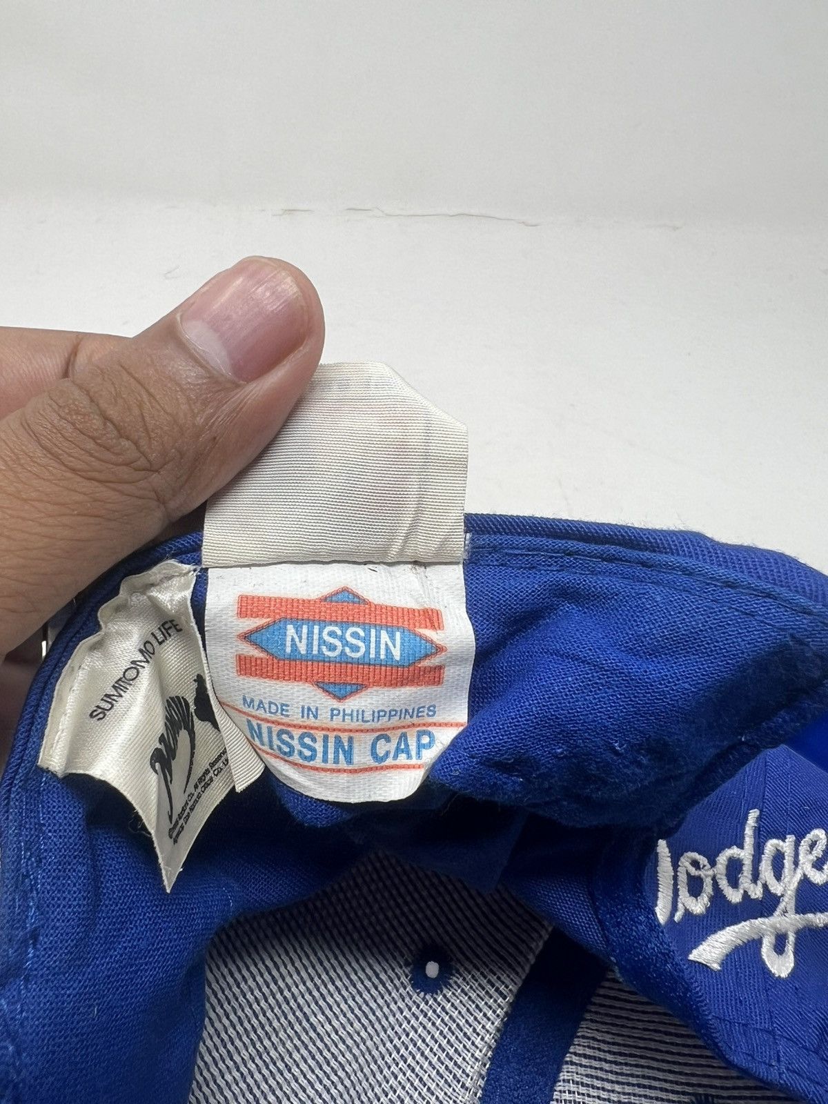 Vintage Vintage Hideo Nomo Dodgers MLB Nissin Cap Size ONE SIZE - 16 Thumbnail