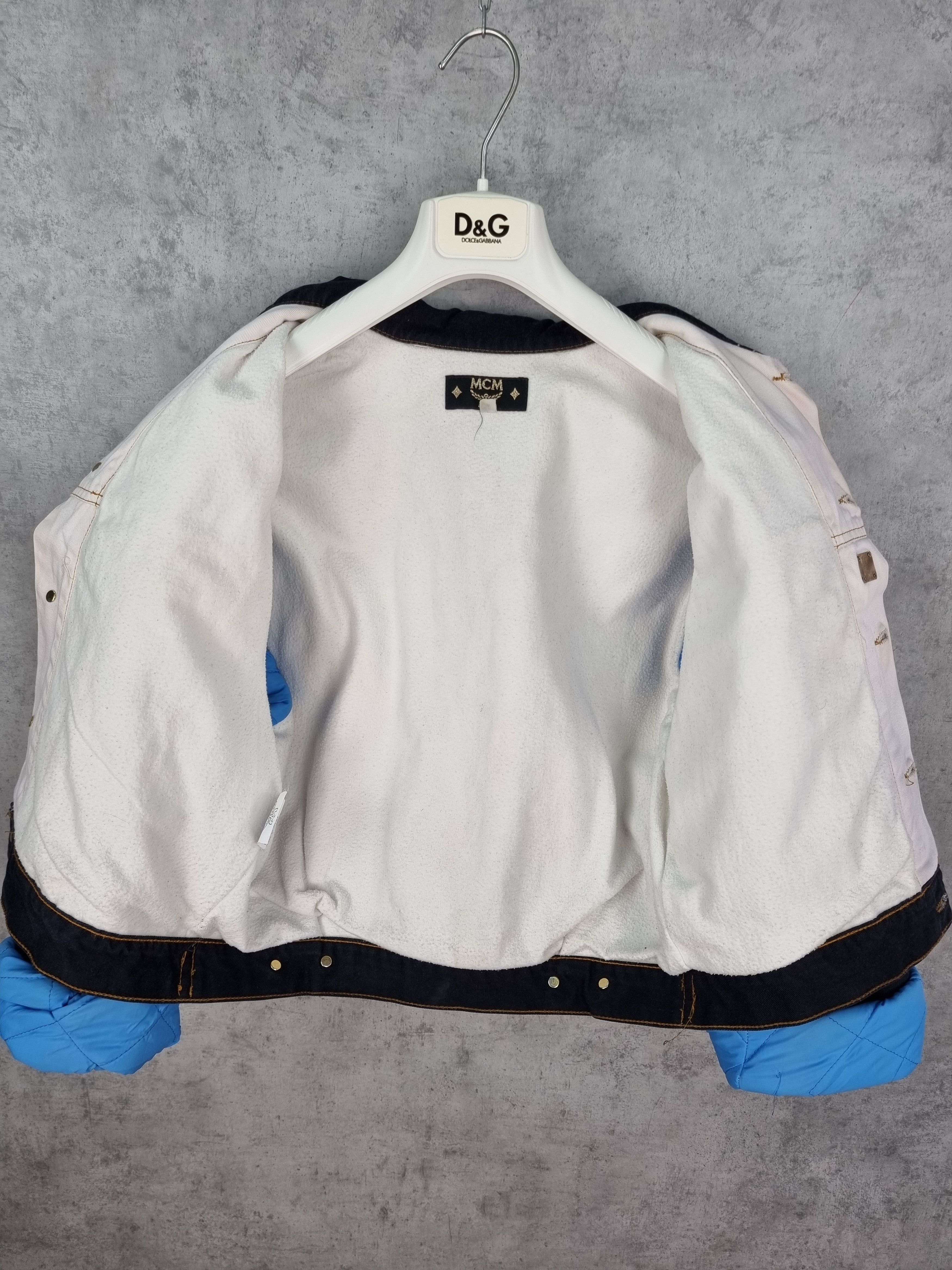 MCM Rare MCM Denim Jacket Made in Italy Dirty Vintage Size S / US 4 / IT 40 - 13 Thumbnail