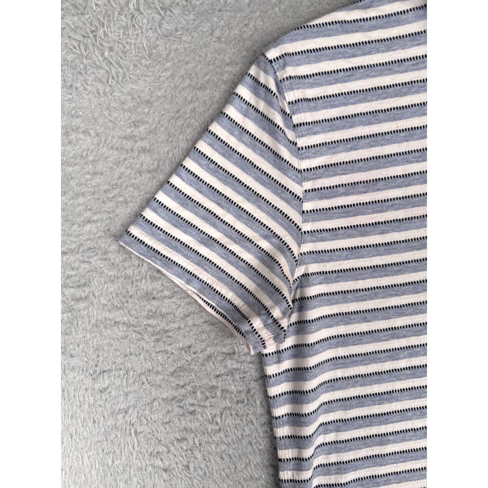 Tommy Hilfiger Tommy Hilfiger Polo Shirt Men Medium Blue Stripe 100% Cotton Custom Fit Size US M / EU 48-50 / 2 - 3 Thumbnail