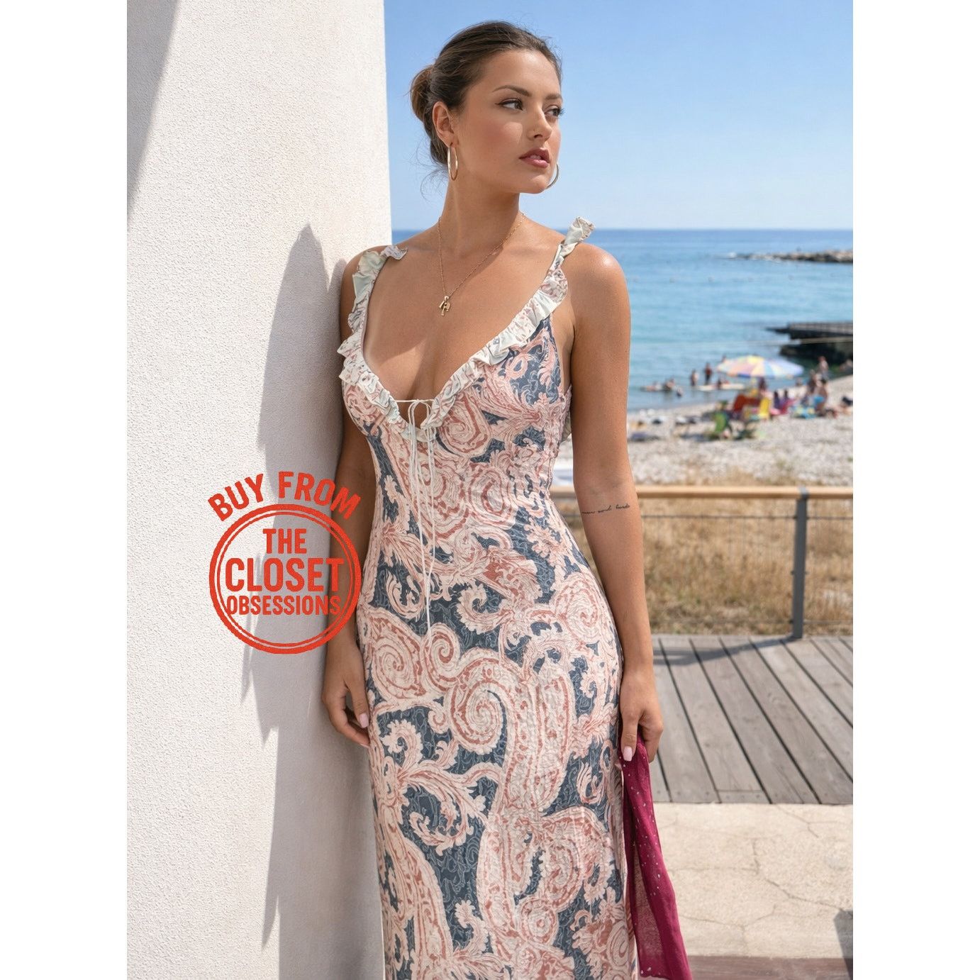 Zara ZARA HALTER NECK LONG DRESS WITH RUFFLES SIZE XS NWOT | Grailed