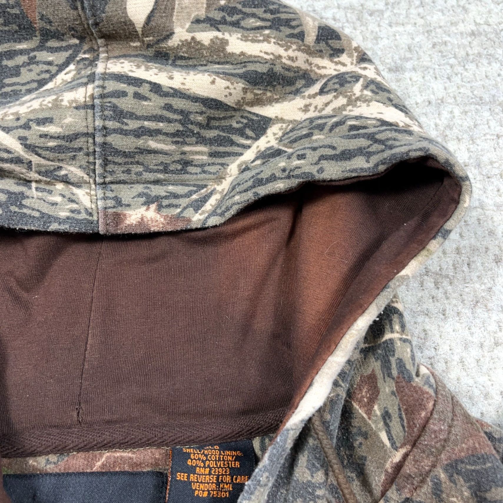 Vintage VINTAGE Canyon Guide Hoodie Men XL Camouflage Full Zip 90s Y2K Woodland Hunting 2000s Brown Logo Size US XL / EU 56 / 4 - 4 Thumbnail