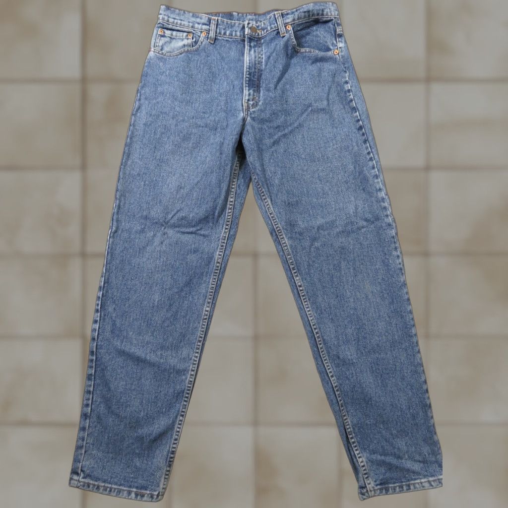 Levi's VINTAGE Levi's 550 Jeans Denim Straight 34x31 Blue Men's Regular Vintage 90s? (adjusted) Size US 34 / EU 50 - 1 Thumbnail