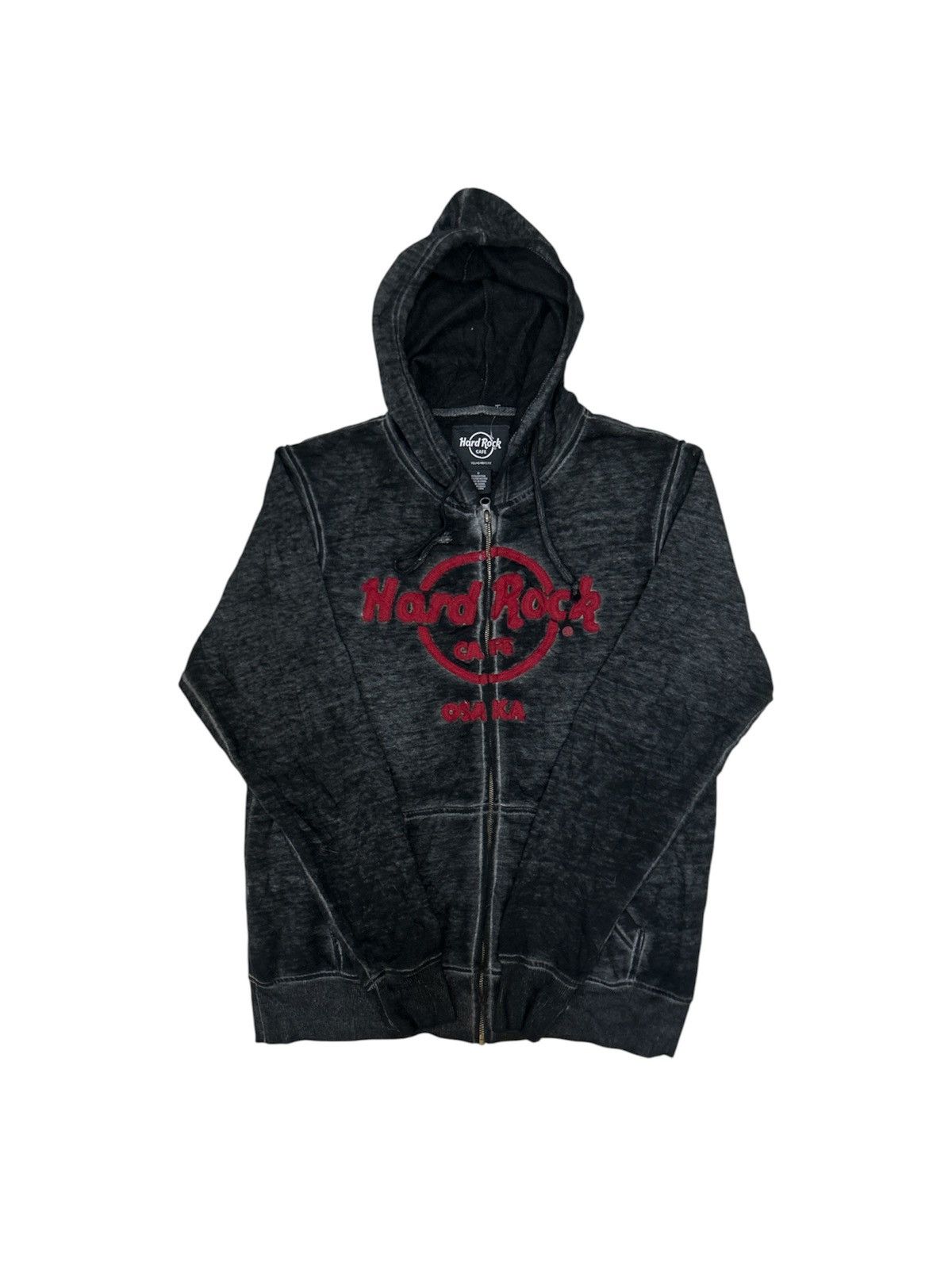 Hard Rock Cafe Y2K Hard Rock Cafe red and black zip up hoodie