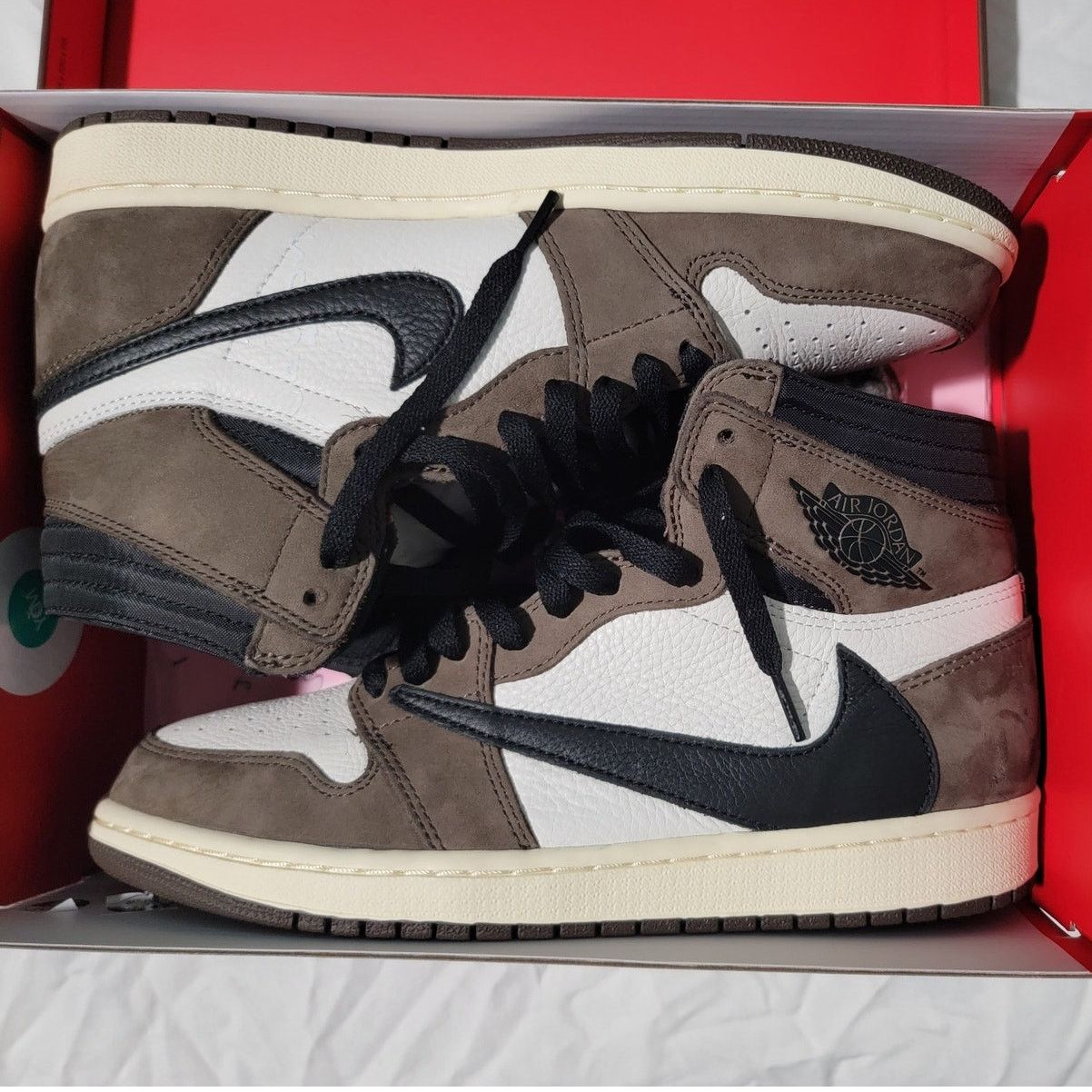 Nike Nike Travis Scott Air Jordan 1 High Mocha Brown Cactus Jack Size US 9.5 / EU 42-43 - 1 Thumbnail