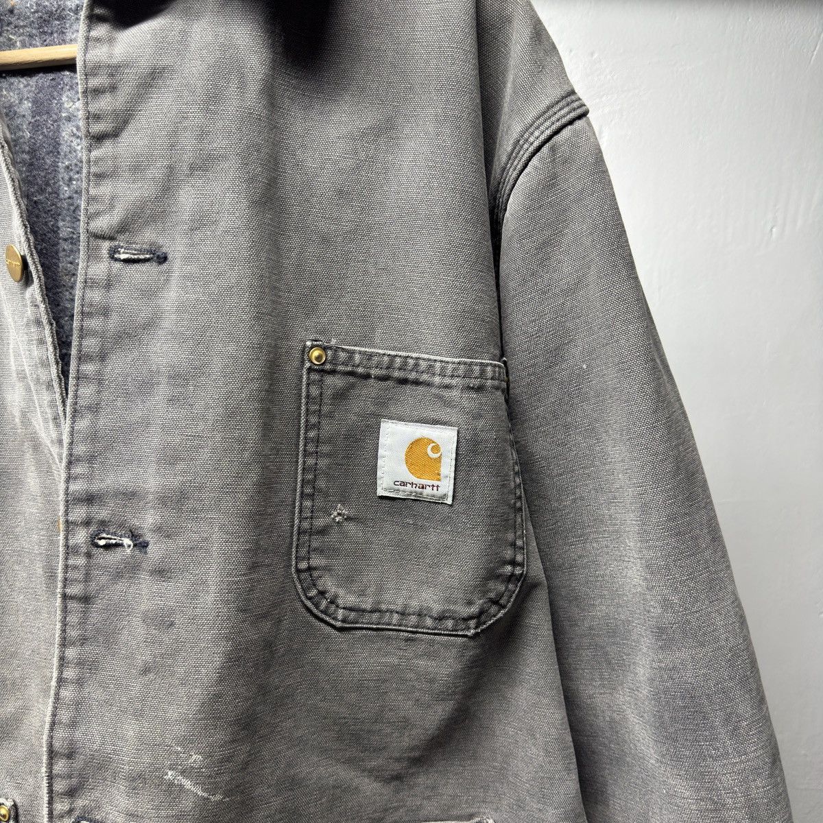 Carhartt 90s Carhartt Faded Distressed Chore Coat ERD Grunge Size US M / EU 48-50 / 2 - 4 Thumbnail
