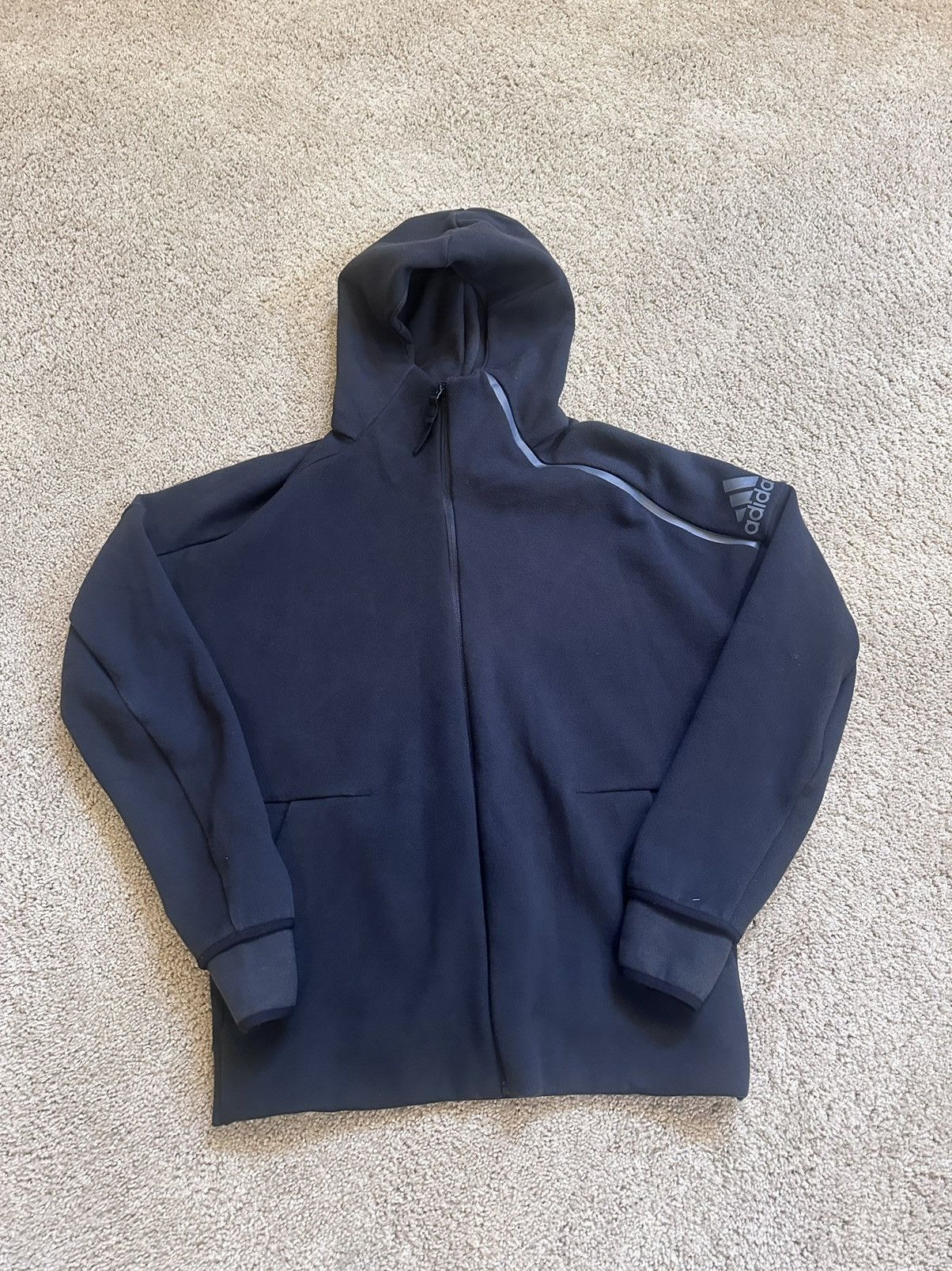 Adidas Adidas Zip Up Jacket Size US L / EU 52-54 / 3 - 1 Thumbnail