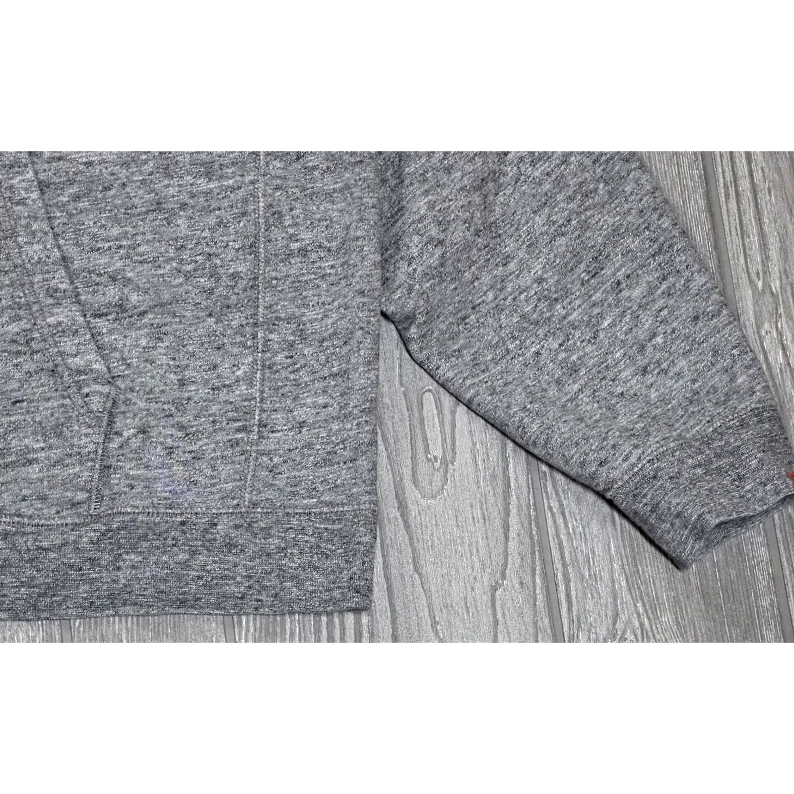 Nike VINTAGE Nike Mens Hoodie Heather Grey Drawstring Embroidered Center Spell Out Logo Hoodie M Gray Nike Sportswear Men’s Pullover With Hood Pockets Size US M / EU 48-50 / 2 - 5 Thumbnail