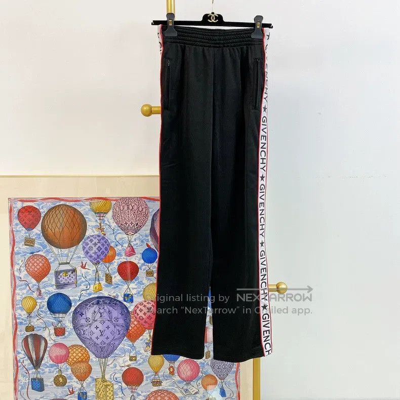 Givenchy Givenchy Black Side Logo Casual Pants Size US 36 / EU 52 - 1 Thumbnail