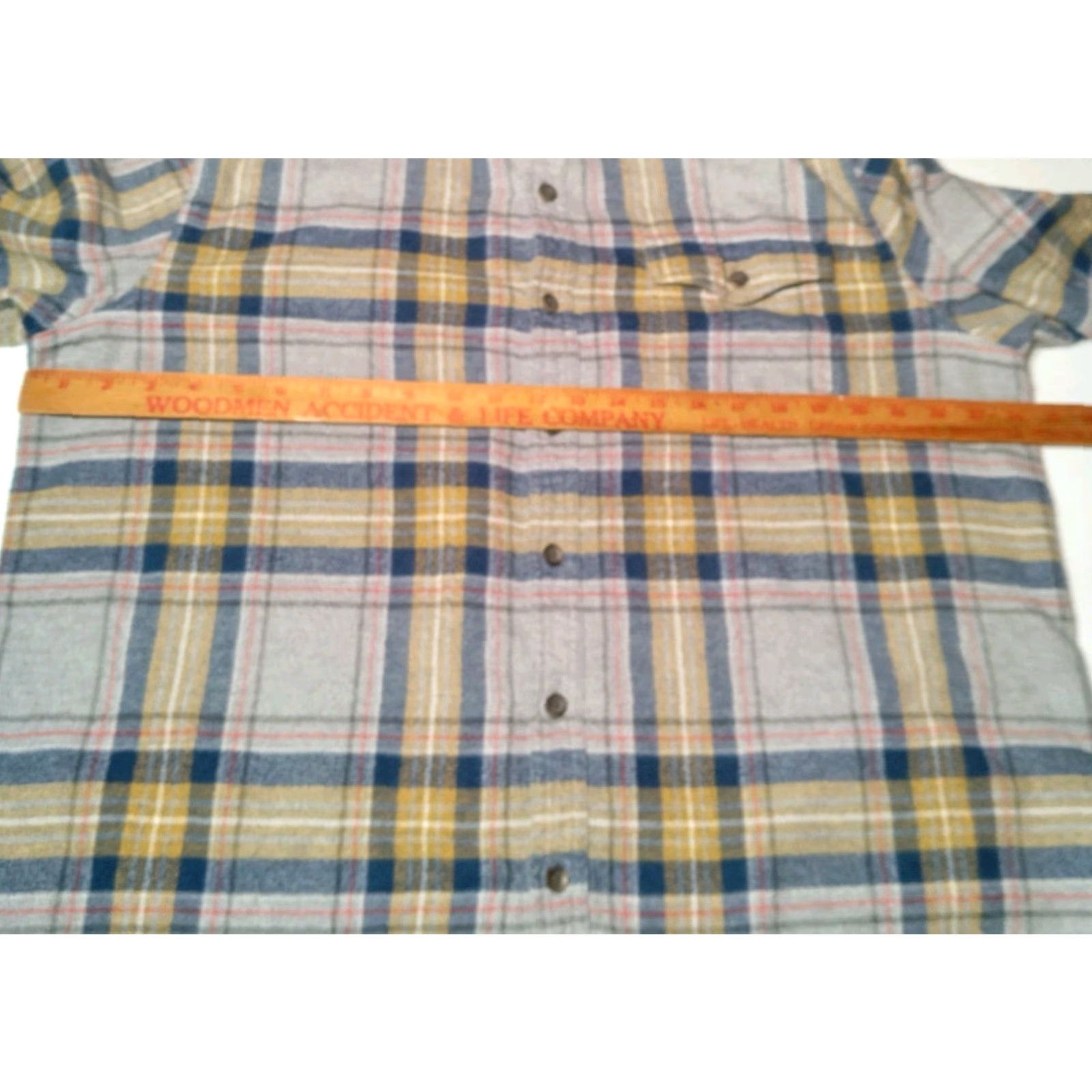 Vintage Woolrich Shirt Mens XL Flannel Gray Plaid Button-Down Work Outdoors Camp Casual Classic Outdoorsy Lumberjack Size US XL / EU 56 / 4 - 4 Thumbnail
