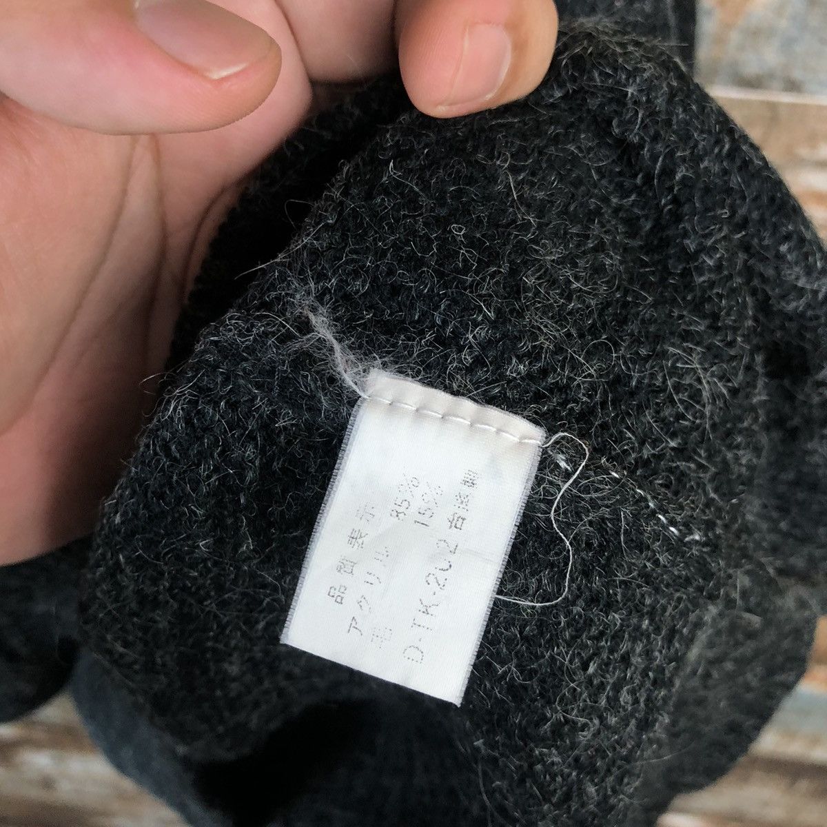 Japanese Brand DL Toc Toc Way Black art vintage Knitwear #A1498 Size US L / EU 52-54 / 3 - 12 Thumbnail
