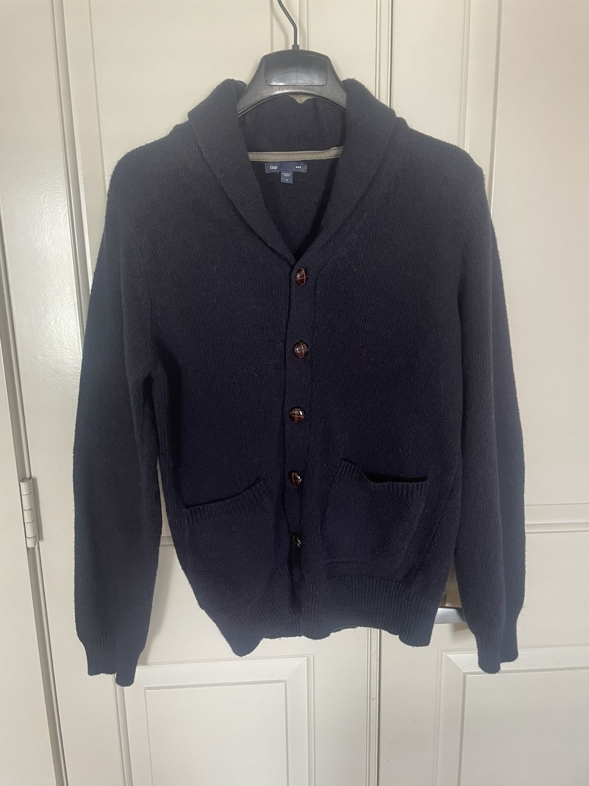 Gap Gap Men’s Navy Shawl Collar Cardigan Sweater Small Size US S / EU 44-46 / 1 - 1 Thumbnail