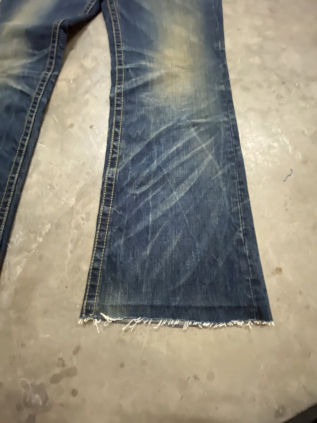 Japanese Brand Flare Jeans Japanese Lolita Mud Rusty Boot Cut Size US 36 / EU 52 - 12 Thumbnail
