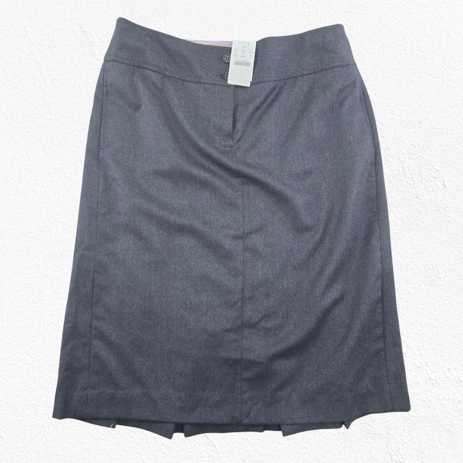 J.Crew J Crew Wool Pencil Skirt Size 8 Charcoal NWT Size 30" / US 8 / IT 44 - 6 Thumbnail