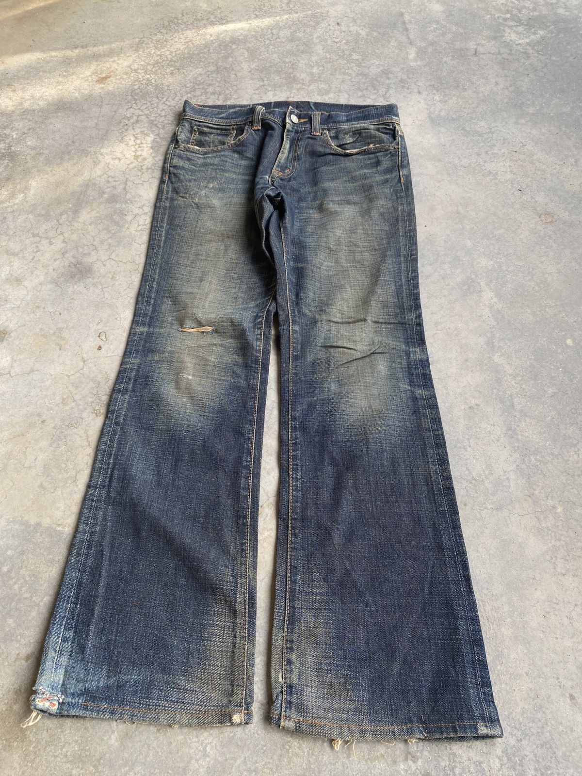 Hysteric Glamour × If Six Was Nine × PPFM Vintage GL HEARTS flare denim pants(sku 4) Size US 29 - 1 Thumbnail