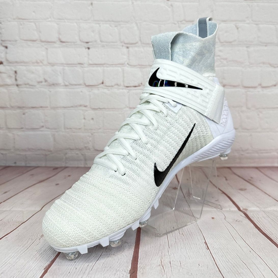 Nike Nike Alpha Menace Elite 2 Flyknit White Football Cleats Size US 11 / EU 44 - 4 Thumbnail