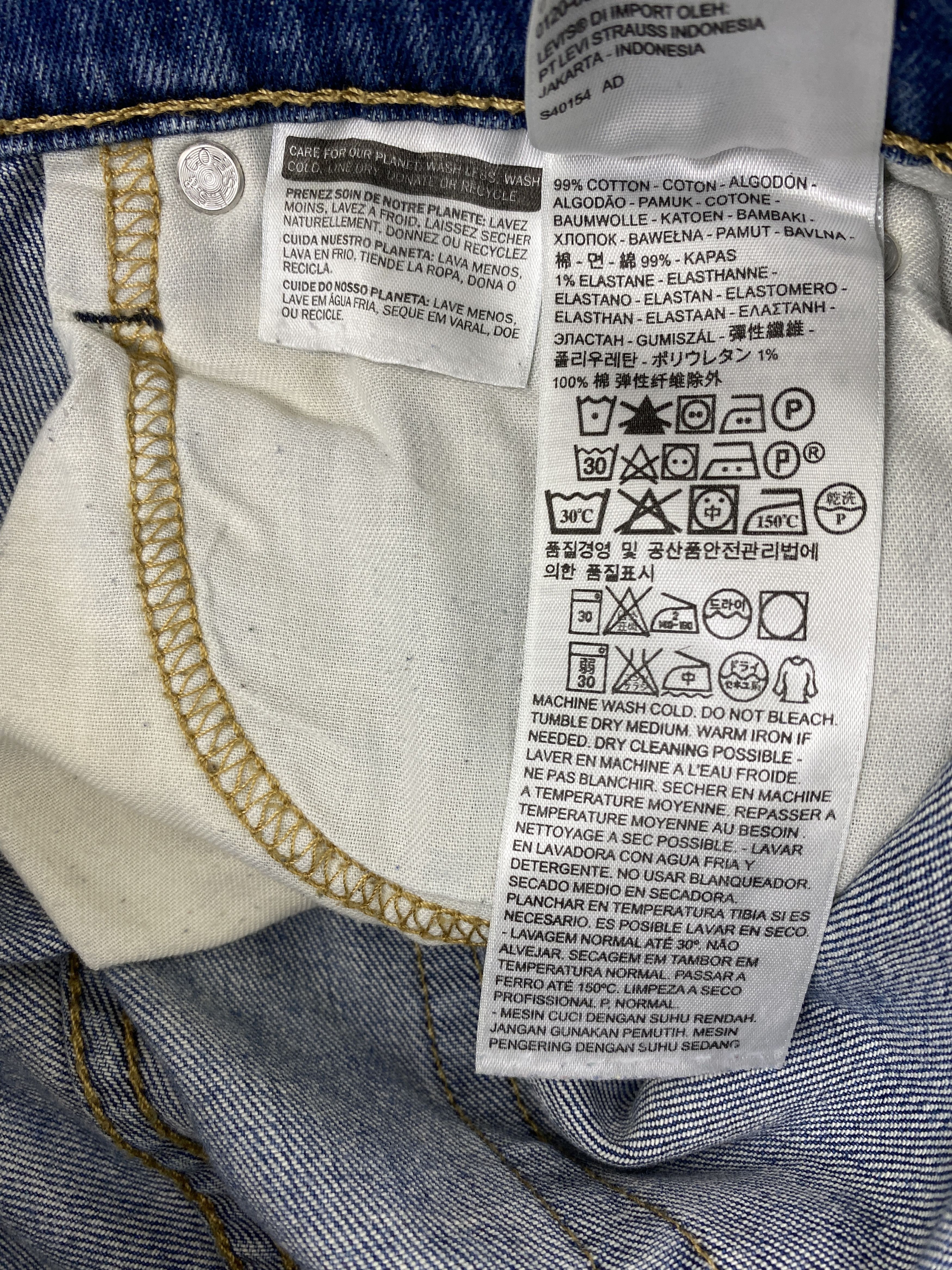 Levi's × Vintage Vintage Levis 513 Light Washed Jeans Size US 30 / EU 46 - 14 Thumbnail