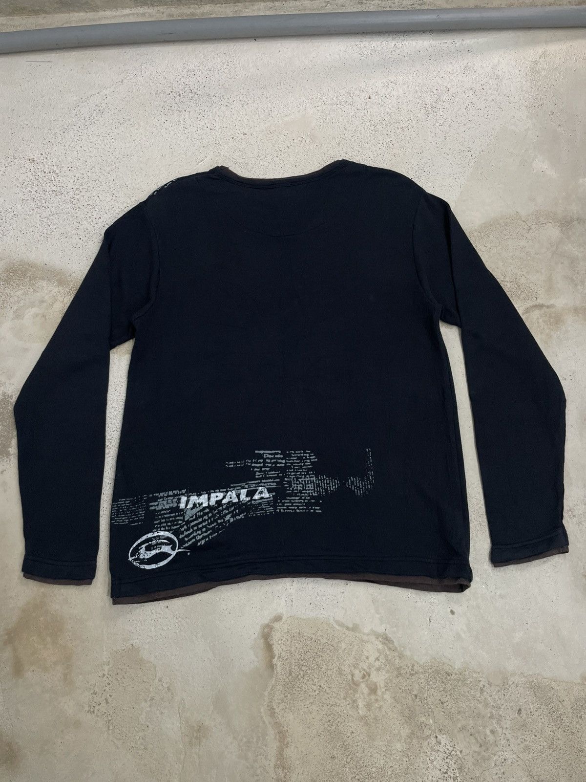 Japanese Brand Impala Studded Layer Y2K Emo Wording Bondage Gothic Style Size US M / EU 48-50 / 2 - 2 Thumbnail