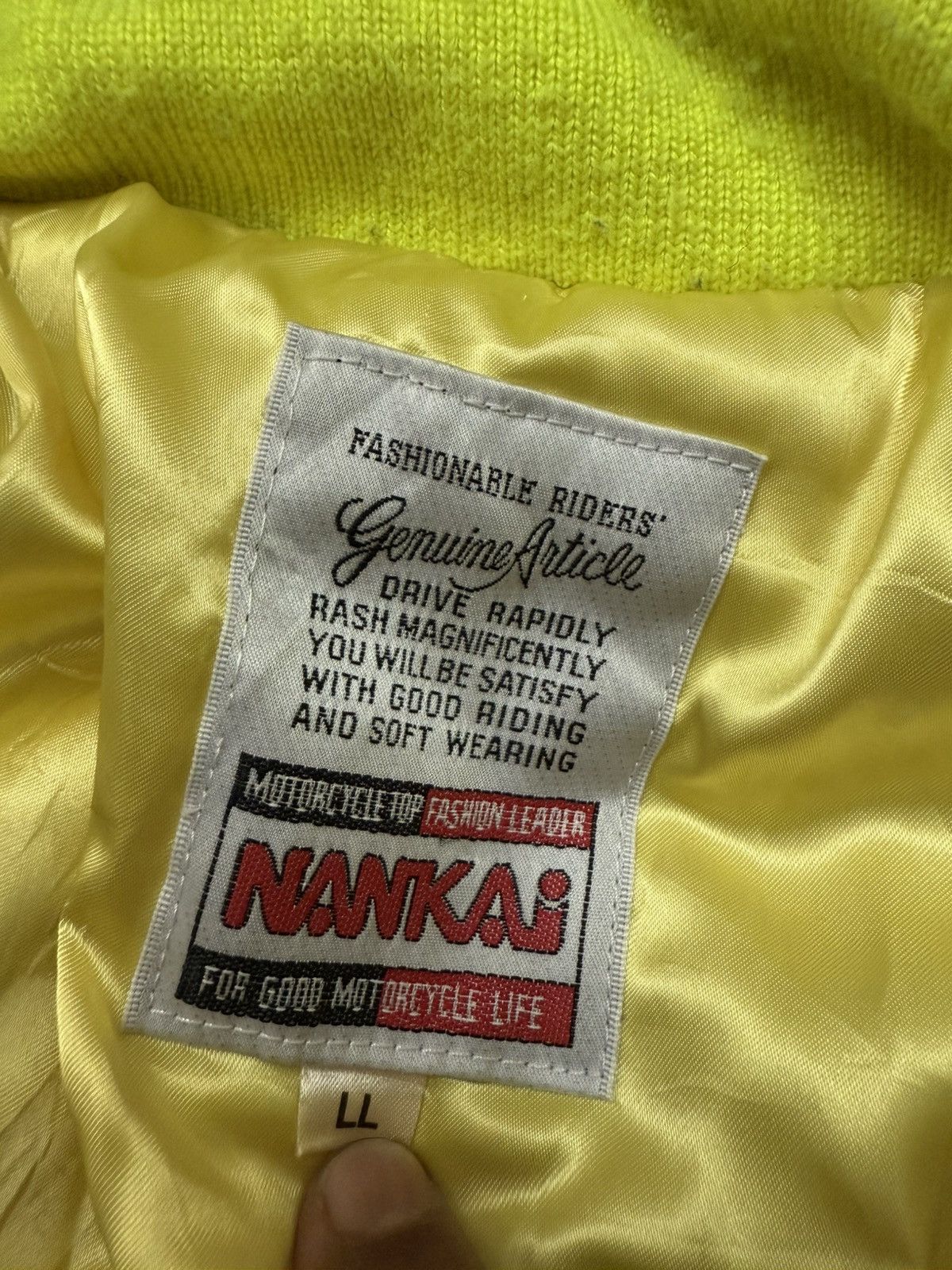 Japanese Brand Vintage Nankai Riding Bomber Motorsports Jacket Size US L / EU 52-54 / 3 - 7 Thumbnail