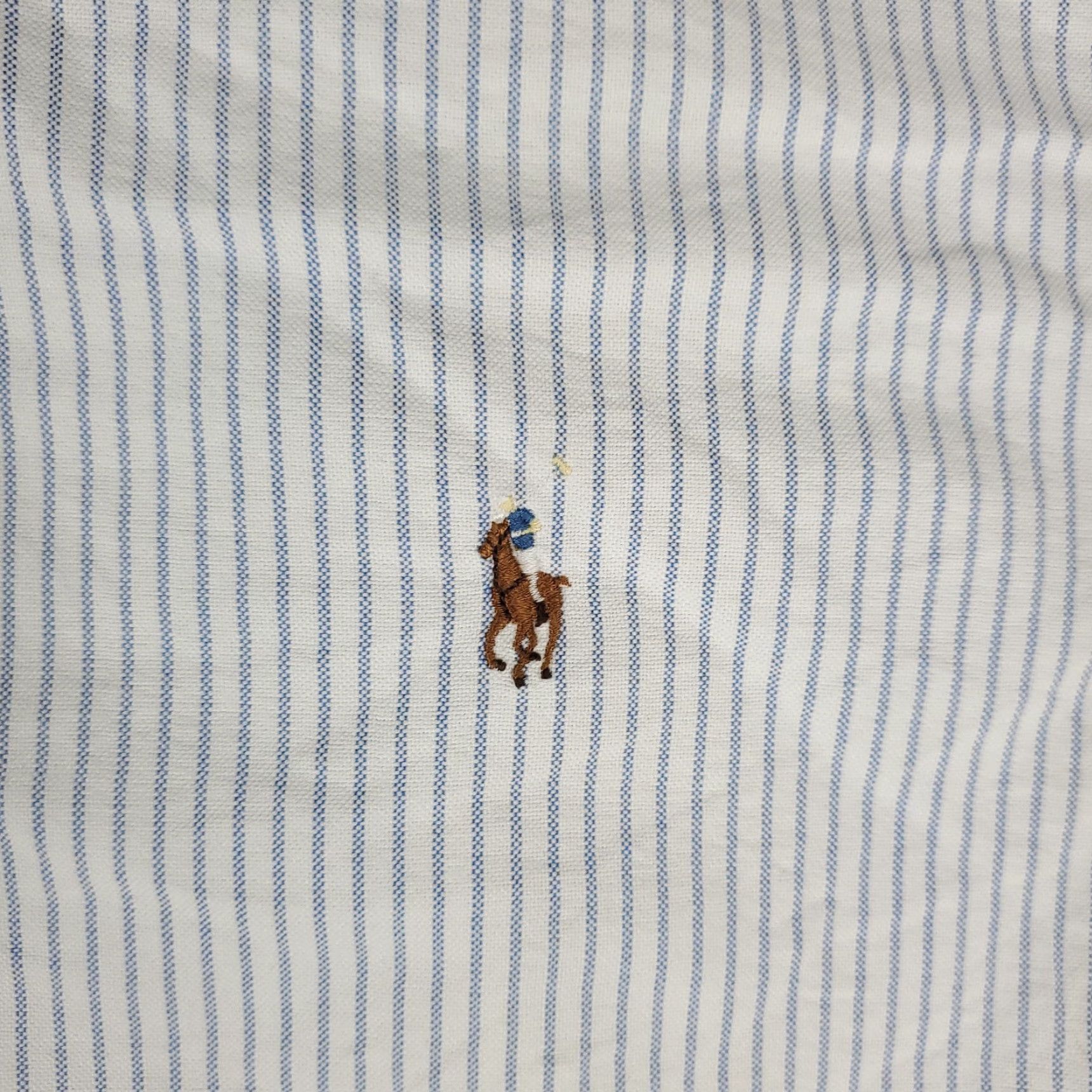 Ralph Lauren Ralph Lauren Button-Up Shirt Mens 2XL Blue Striped Classic Fit Long Sleeve Size US XXL / EU 58 / 5 - 3 Thumbnail