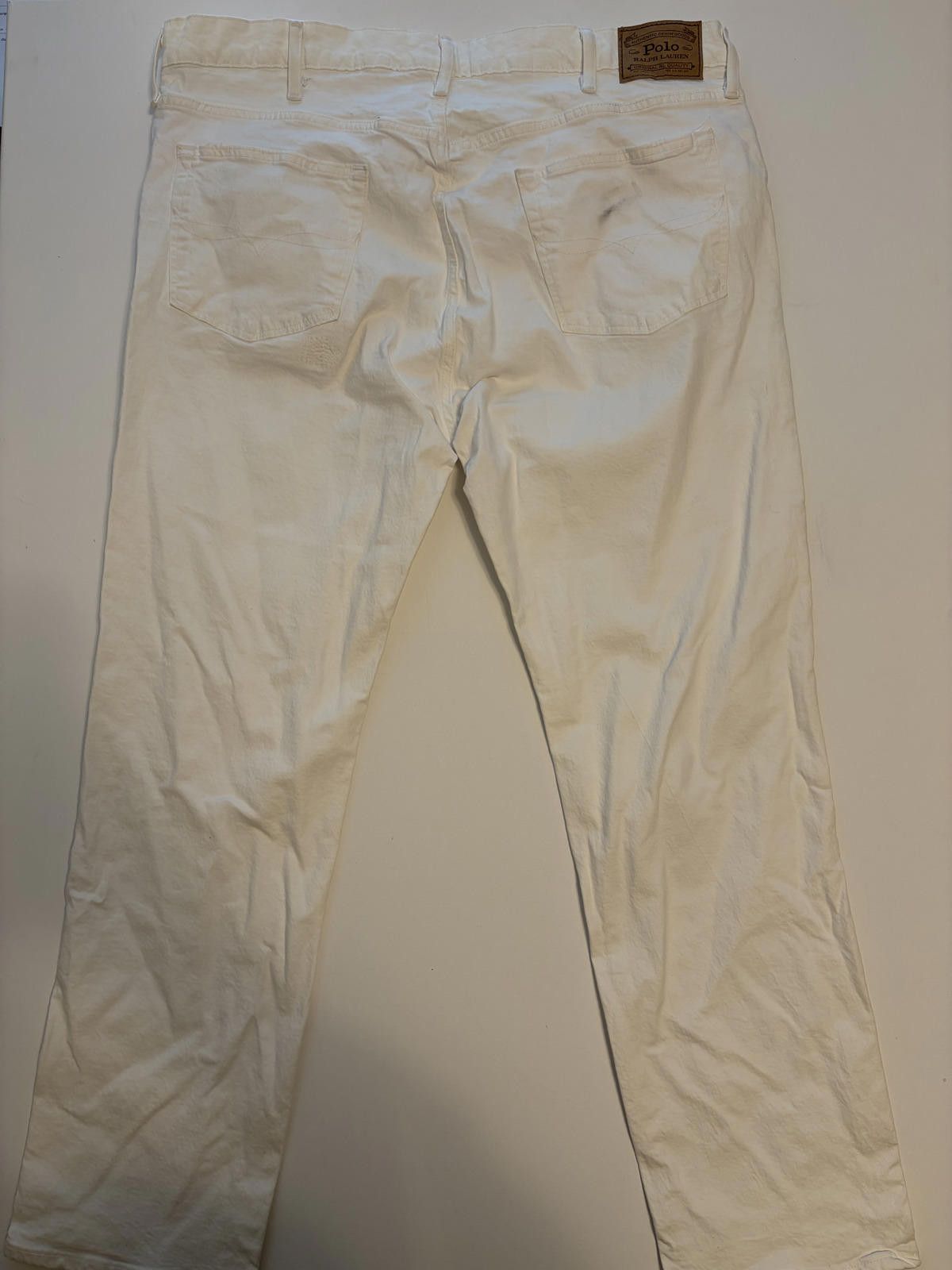 Polo Ralph Lauren Polo Ralph Lauren Men's White Distressed Jeans (Size 44x32) Size US 44 / EU 60 - 3 Thumbnail