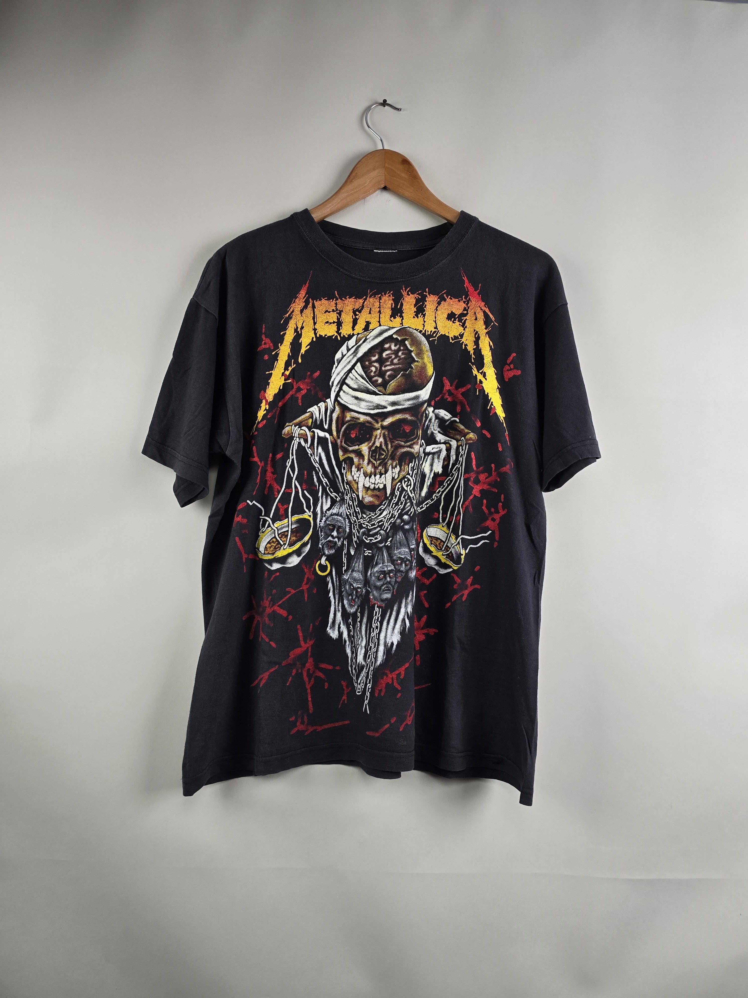 【VINTAGE】llica Doris Pushead Tee Band Tees × Metallica × Vintage 90s Metallica Doris Pushead L 21.5