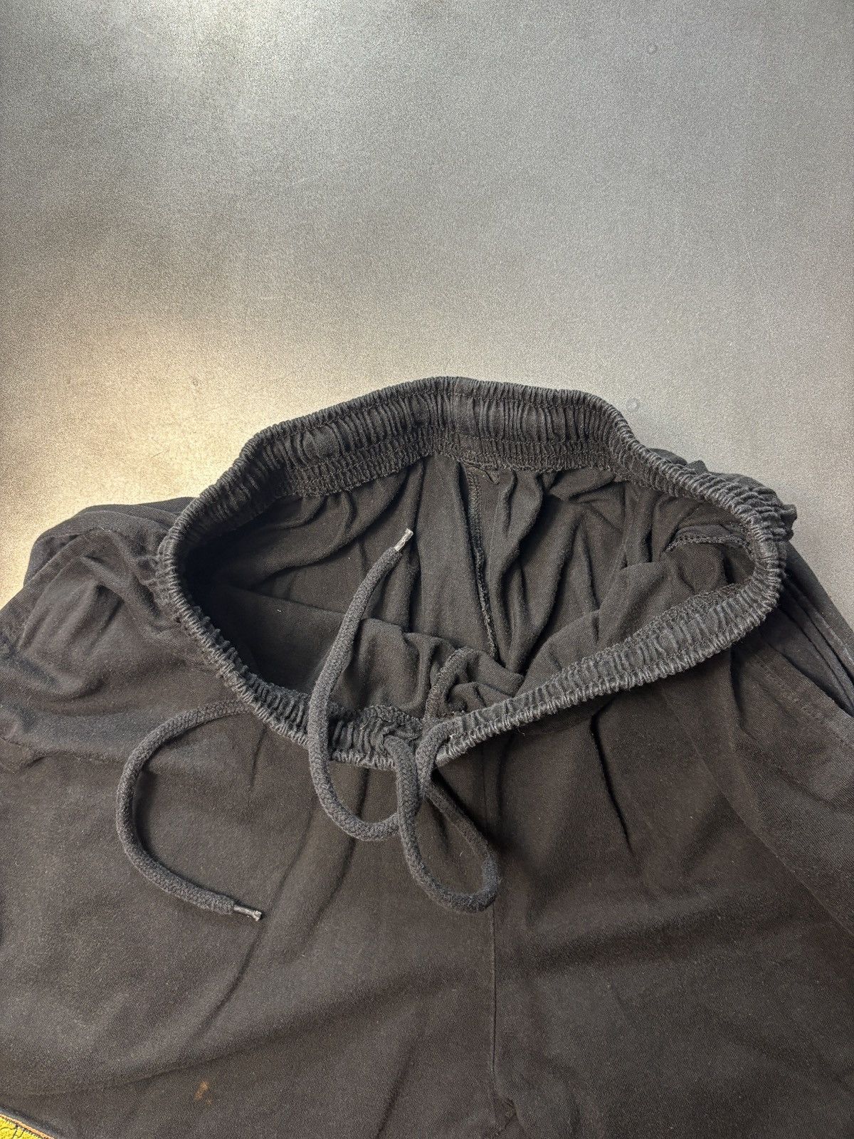 Actual Pain × Vintage 1990s Pain Shorts Vintage Drawstring Cotton Black Summer Med Size US 30 / EU 46 - 3 Thumbnail