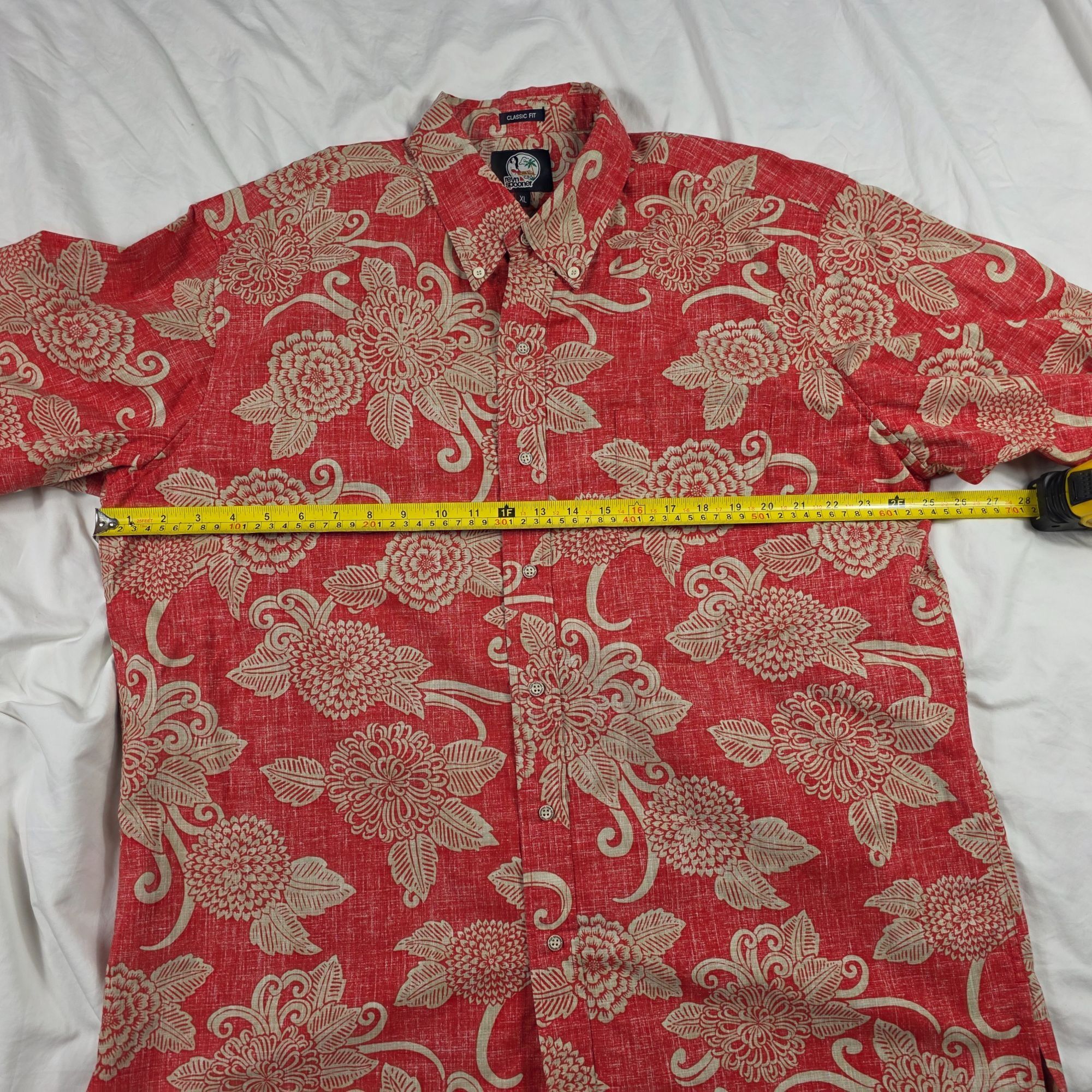 Reyn Spooner Reyn Spooner Kloth Mens Size XL Red Floral Button Front Shir Size US XL / EU 56 / 4 - 6 Thumbnail