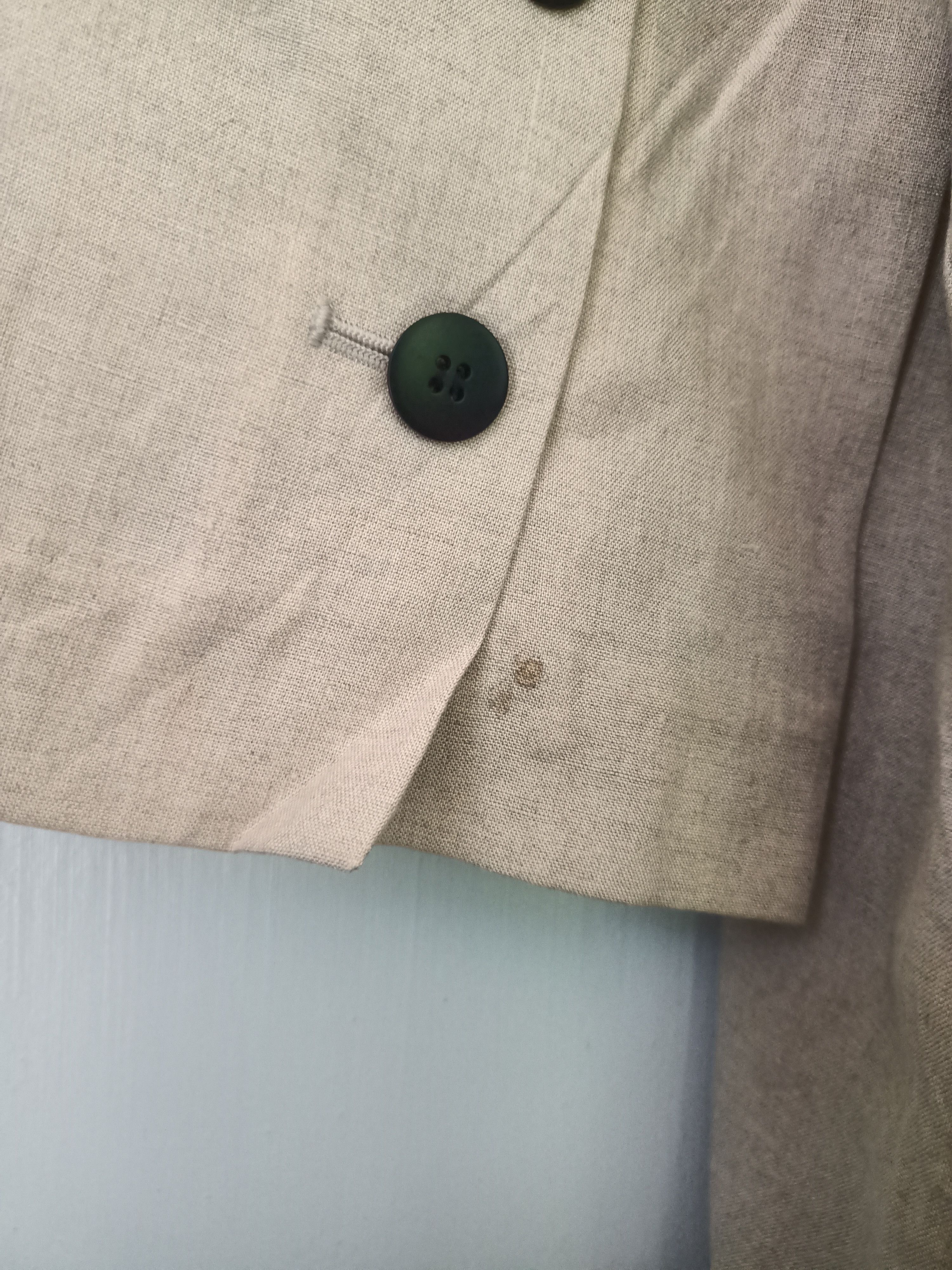 Japanese Brand HARRIS GRACE Beige Duster Coat Made in Japan🇯🇵 Size XS / US 0-2 / IT 36-38 - 7 Thumbnail
