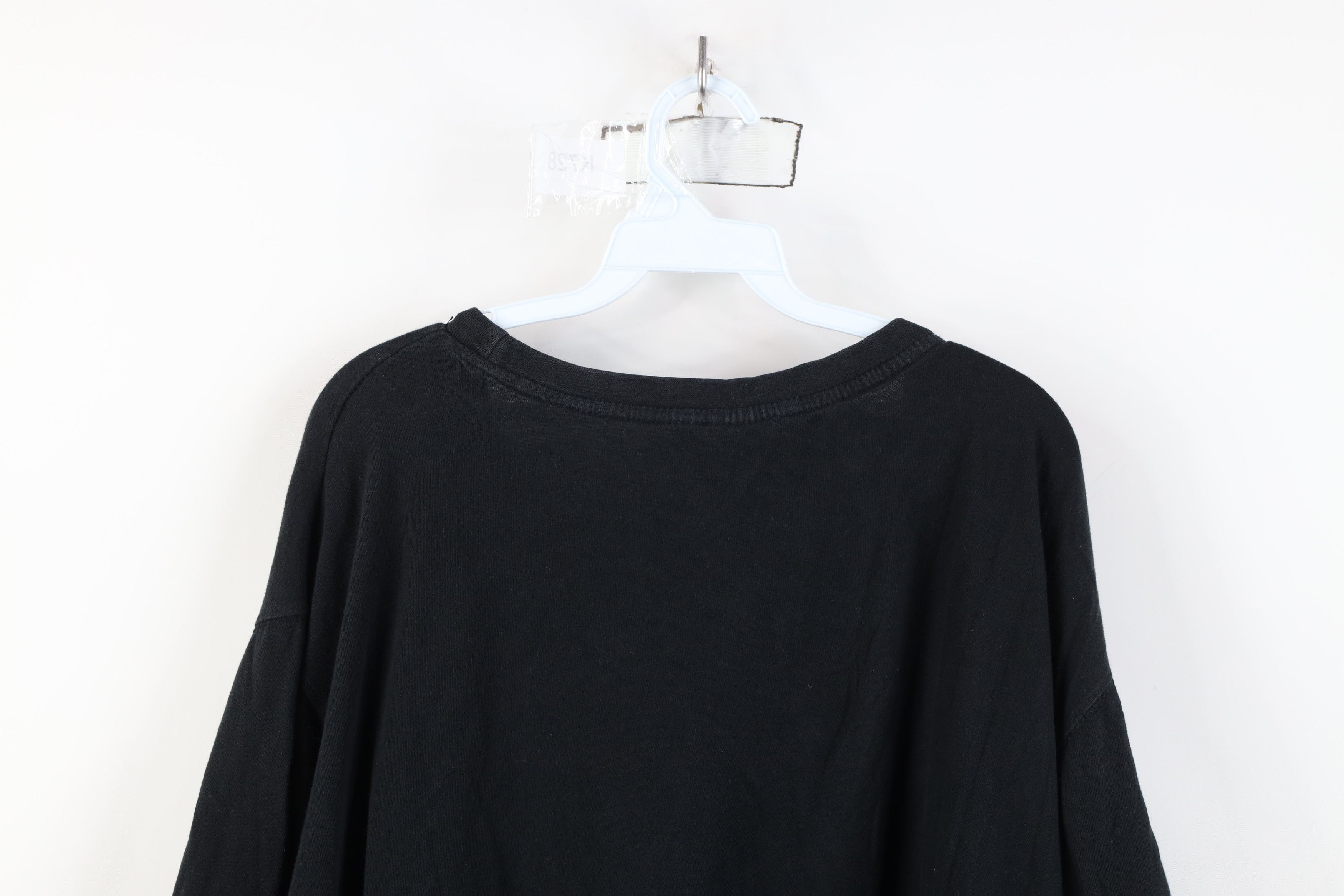 Vintage Vintage 90s Y2K Streetwear Blank Cotton T-Shirt Black Size US XXL / EU 58 / 5 - 12 Thumbnail