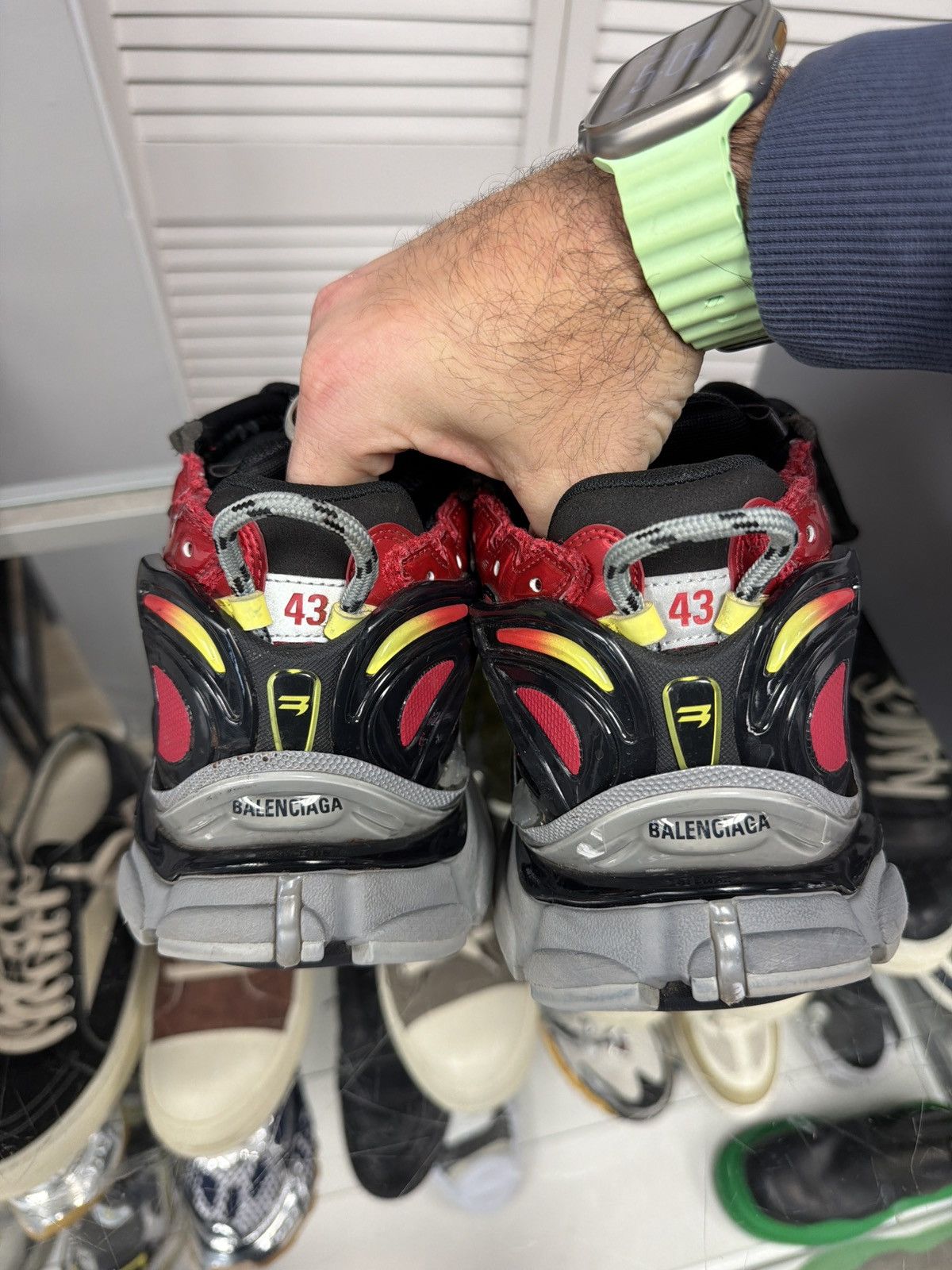 Balenciaga Balenciaga runner v2 red grey yellow Size US 10 / EU 43 - 3 Thumbnail