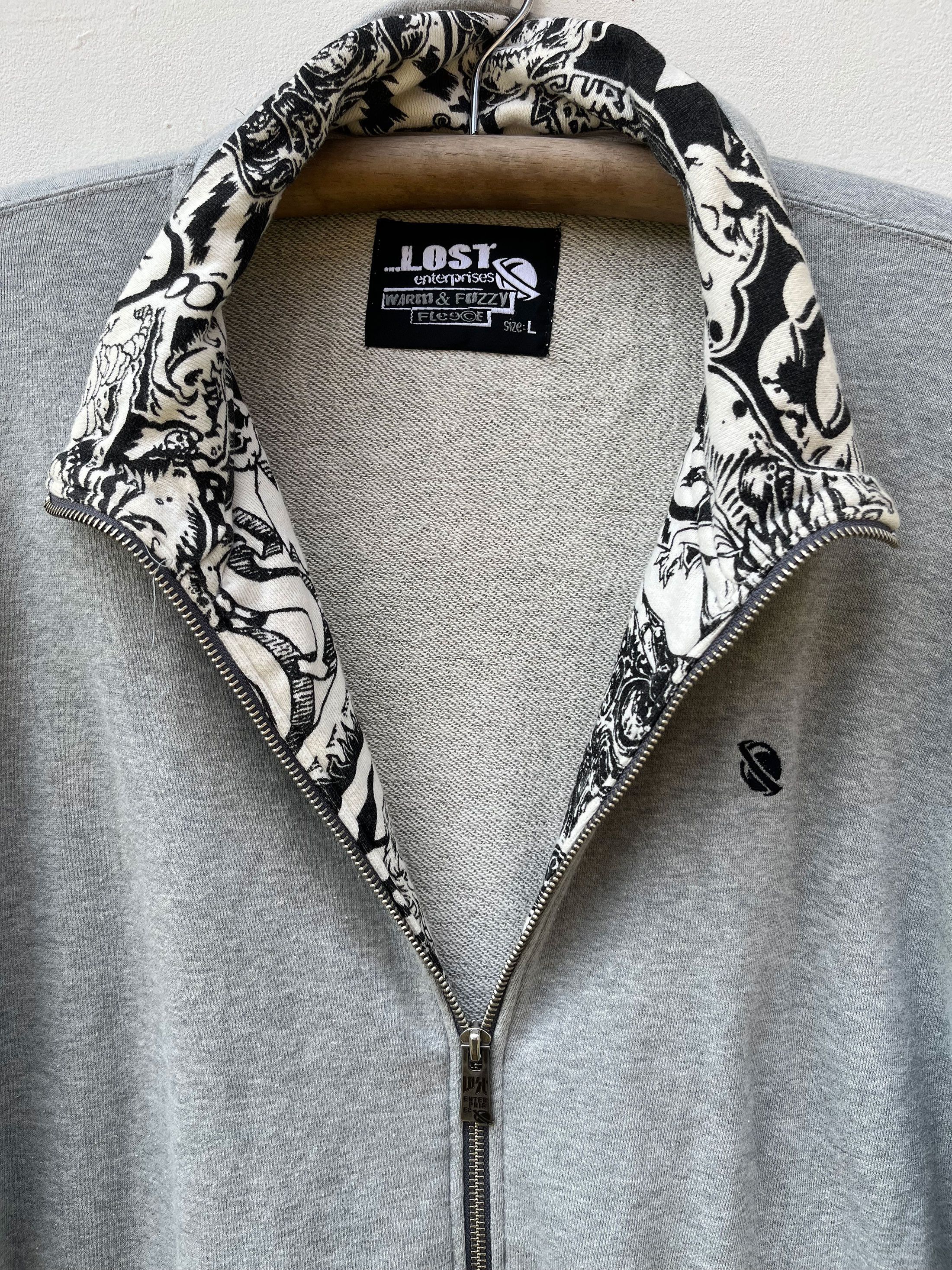 Lost Enterprises Lost Enterprise Snowboarding Sk8 Heavy Zipper Sweater Size US L / EU 52-54 / 3 - 4 Thumbnail
