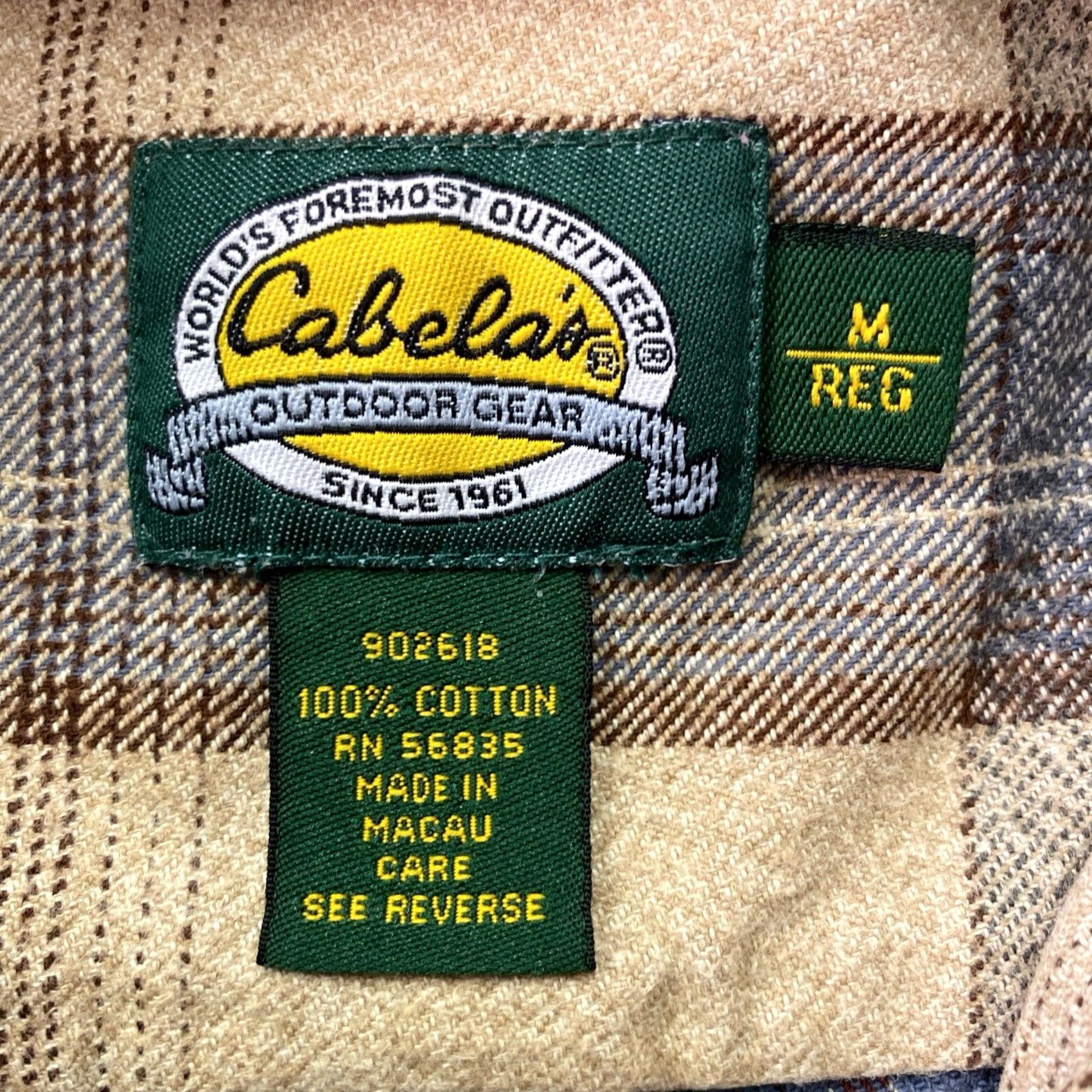 Vintage VINTAGE Cabela's Flannel Shirt Mens M Plaid Long Sleeve Button Up 90s Red Cotton Size US M / EU 48-50 / 2 - 3 Thumbnail