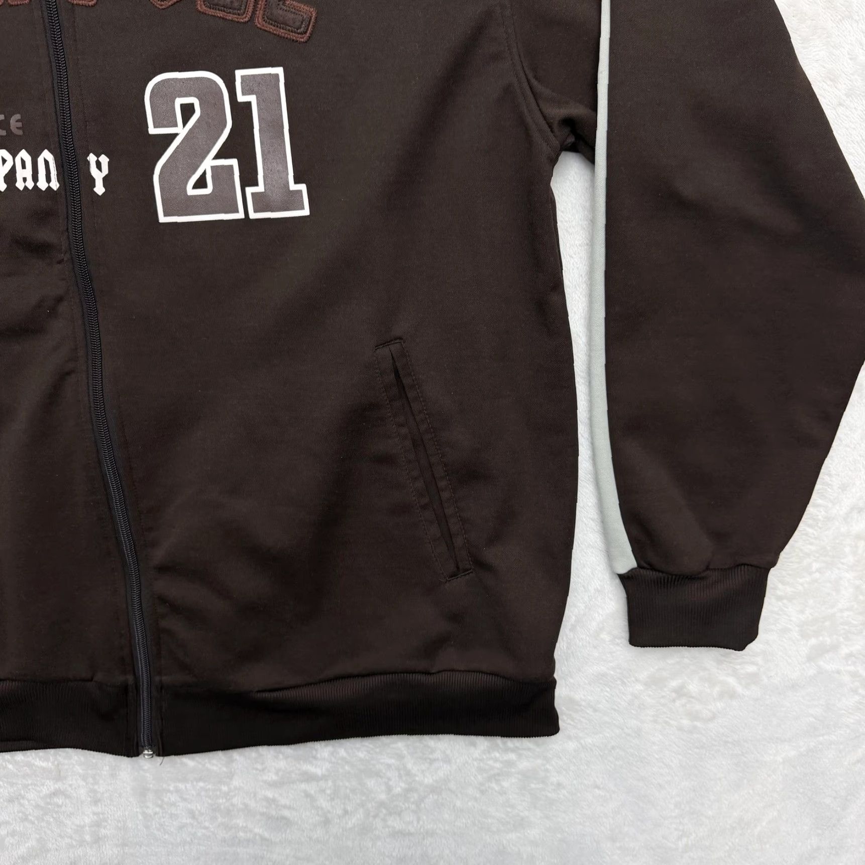 Southpole South Pole Track Jacket Men XL Brown Colorblock Full Zip with Pockets Athletic Size US XL / EU 56 / 4 - 4 Thumbnail