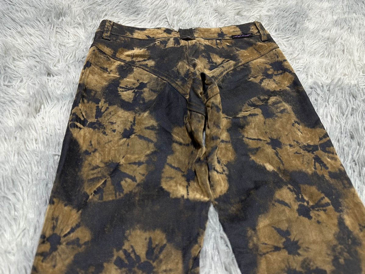 Le Grande Bleu (L.G.B.) 🔥Sick Y2K Body Noise Suede Tie Dye Laces Super Flared Pants Size US 26 / EU 42 - 10 Thumbnail