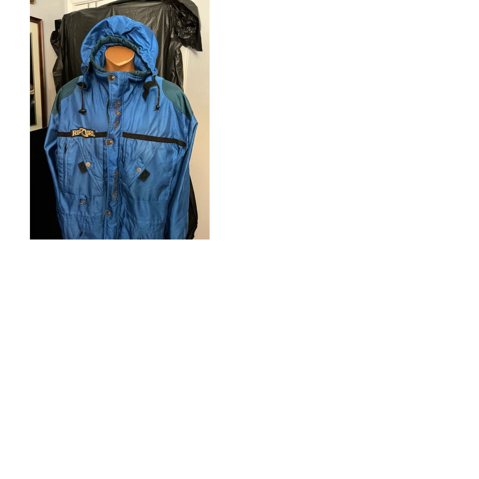 Rip Curl VINTAGE Rip Curl ALP 3000 Jacket XL Blue Snow Ski Zip Mens 90s CelTech Waterproof Full Zip Hooded Size US XL / EU 56 / 4 - 12 Thumbnail