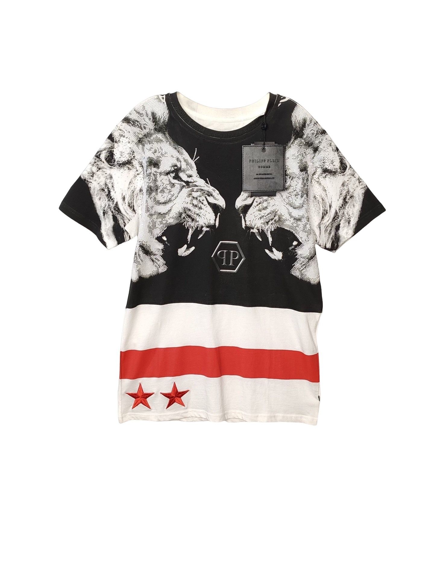 Philipp Plein Philipp Plein Lion Print T-Shirt Size L Size US L / EU 52-54 / 3 - 1 Thumbnail