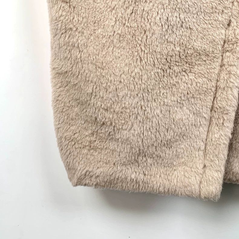 Max Mara Max Mara Teddy Sand Teddy Alpaca Lapel Coat Size S / US 4 / IT 40 - 4 Thumbnail