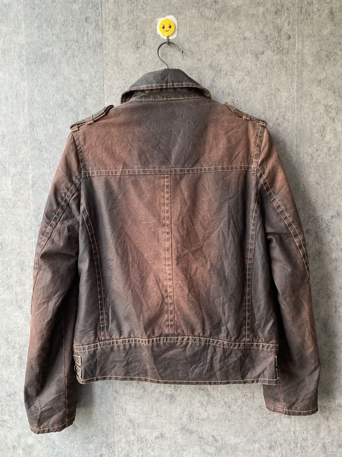 Japanese Brand Icom Japan By Ttu Waxed Biker Jacket Size US M / EU 48-50 / 2 - 9 Thumbnail