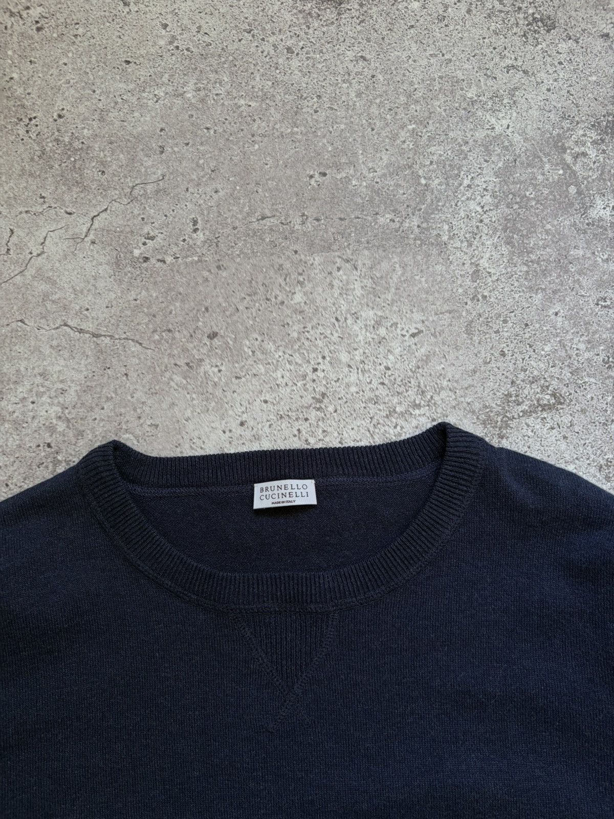Brunello Cucinelli Brunello Cucinelli Dark Blue Sweater Size L Size US L / EU 52-54 / 3 - 5 Thumbnail