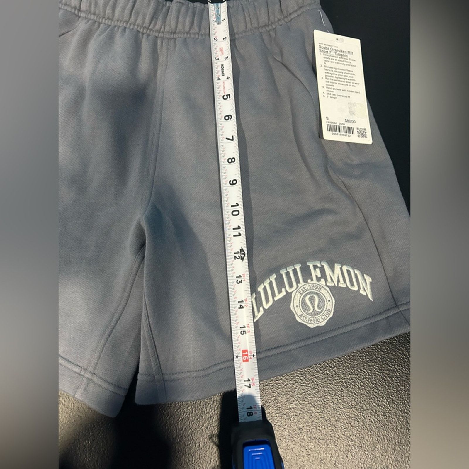 Lululemon Lululemon Scuba Mid-Rise Oversized Short 7" Grey NWT S Size 28" / US 6 / IT 42 - 5 Thumbnail